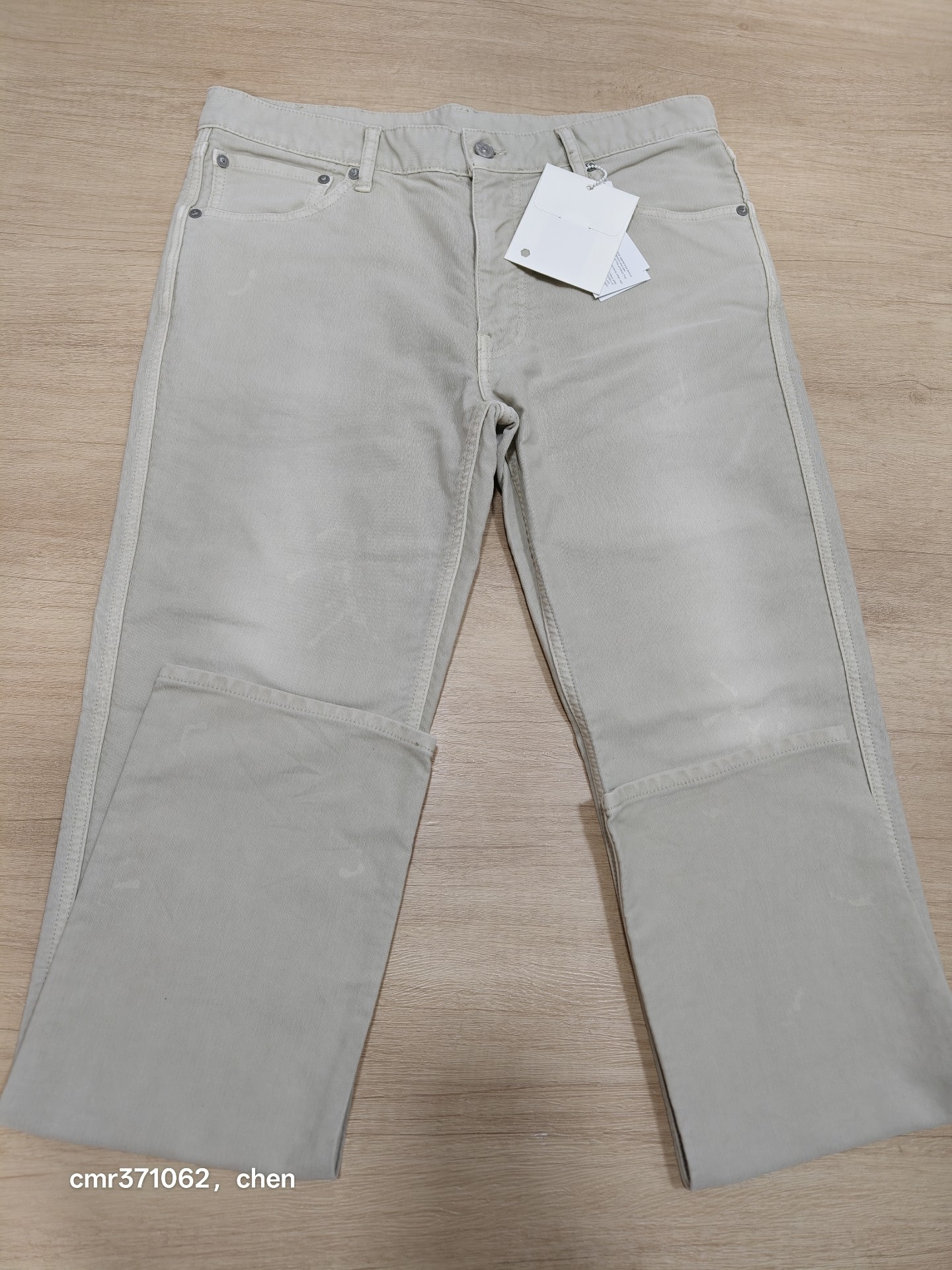 VISVIM FLUXUS 03 Ivory Corduroy Pants — detail