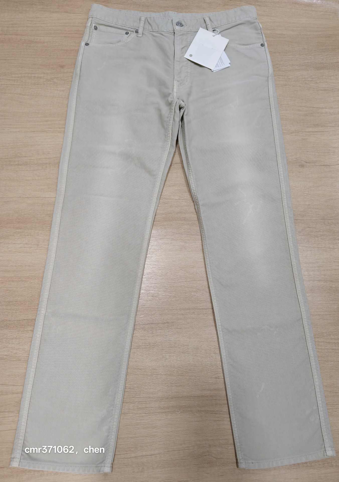 VISVIM FLUXUS 03 Ivory Corduroy Pants