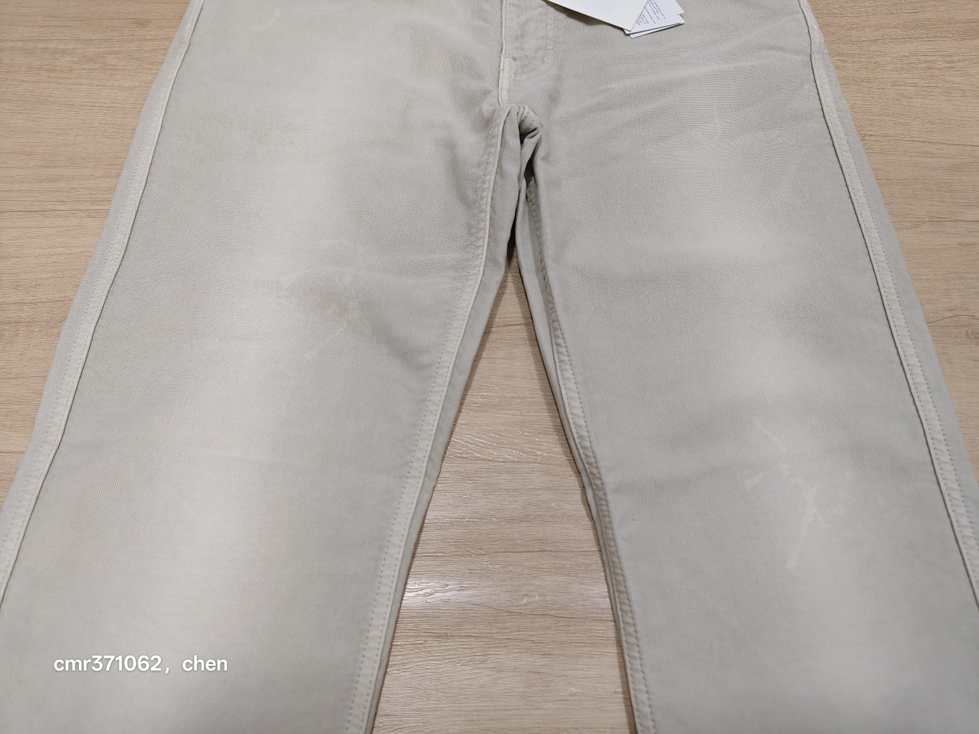 VISVIM FLUXUS 03 Ivory Corduroy Pants — front