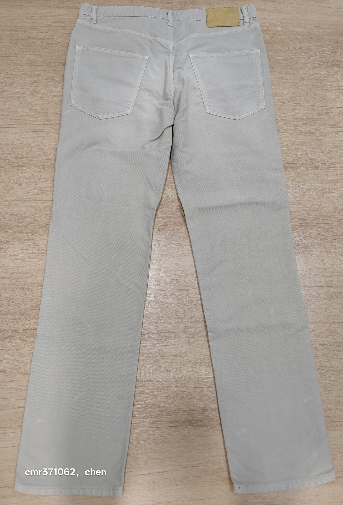 VISVIM FLUXUS 03 Ivory Corduroy Pants — label
