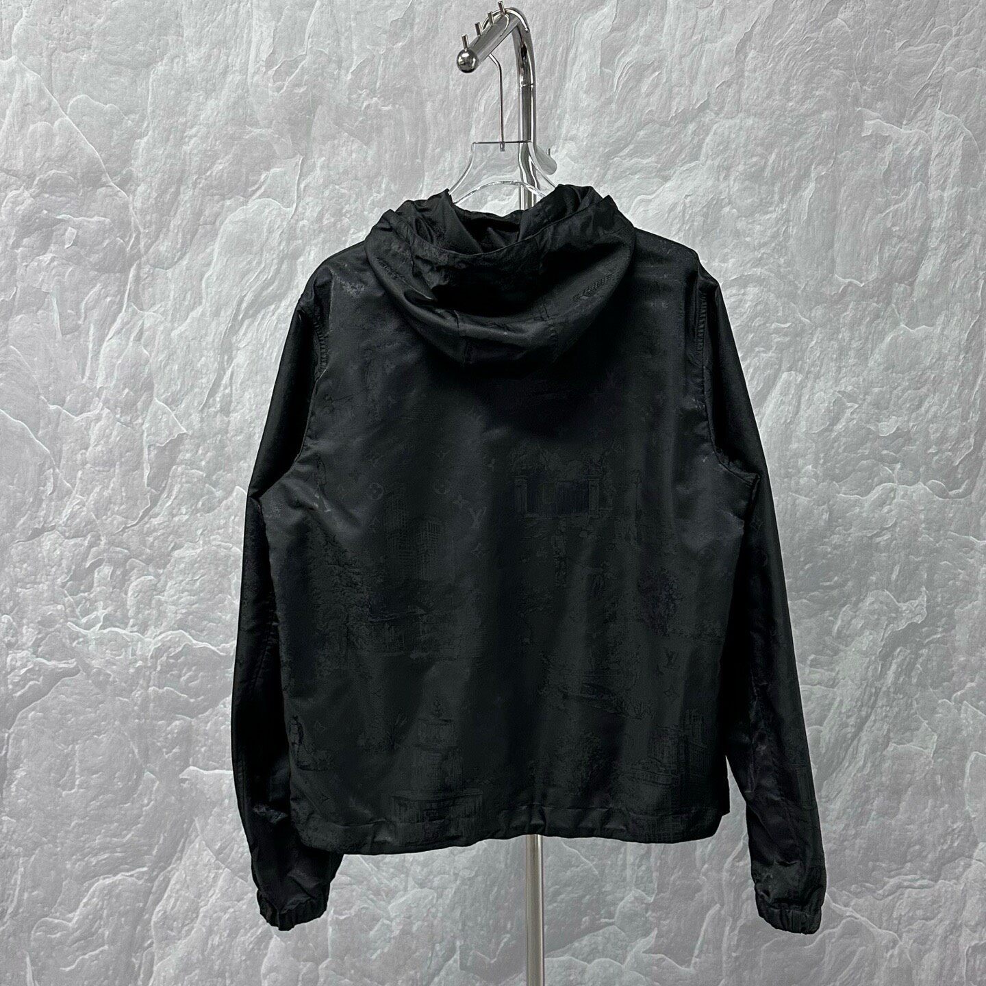 Louis Vuitton SS25 Black Hooded Jacket — label