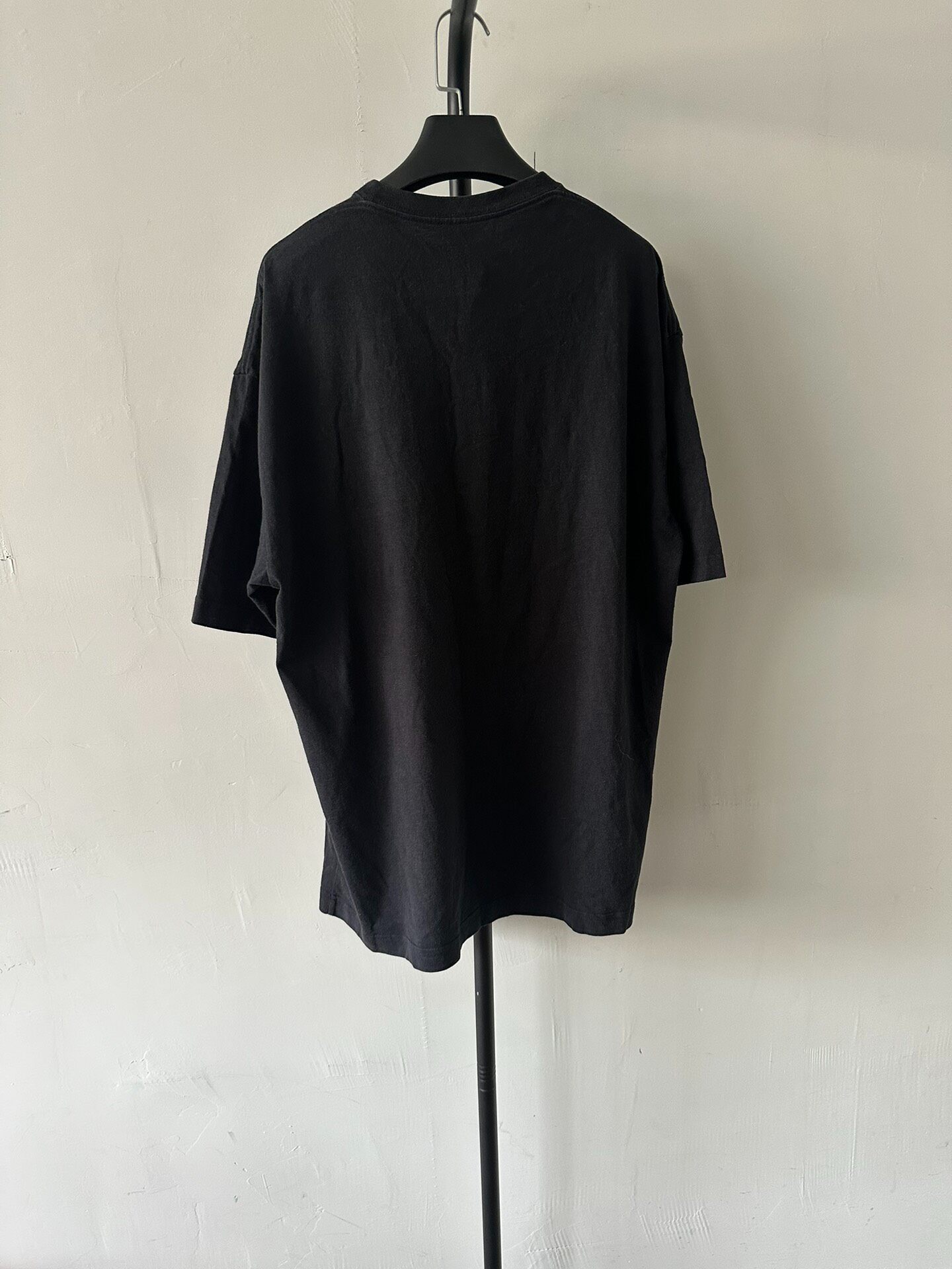 Balenciaga Black Rainbow Logo T-Shirt — front