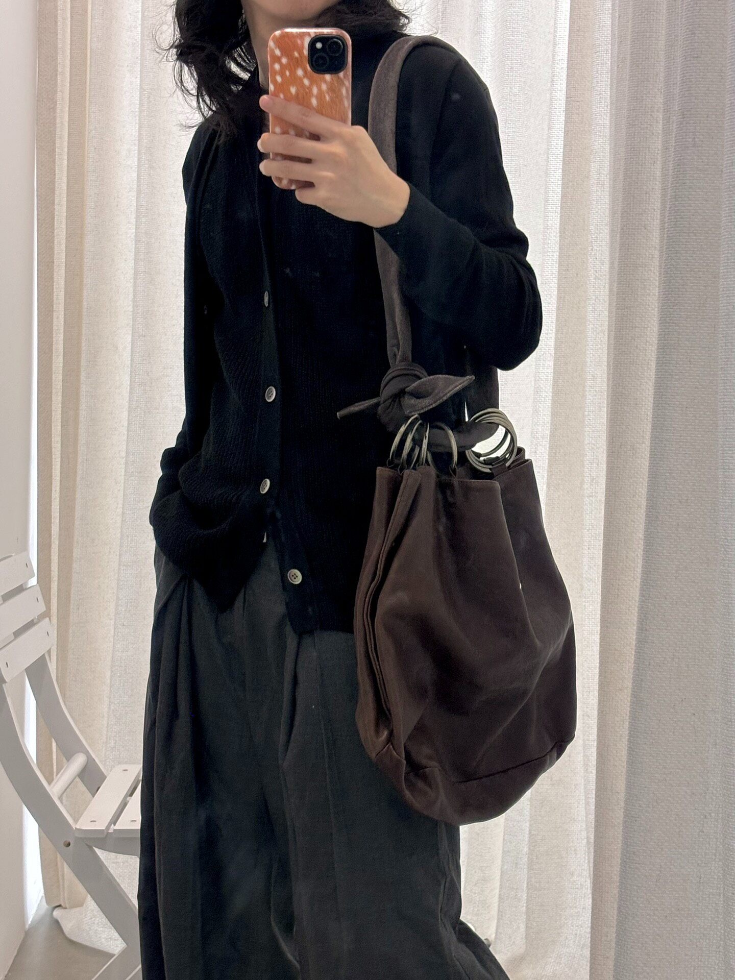 Maison Margiela 00's Silver Ring Shoulder Bag — detail