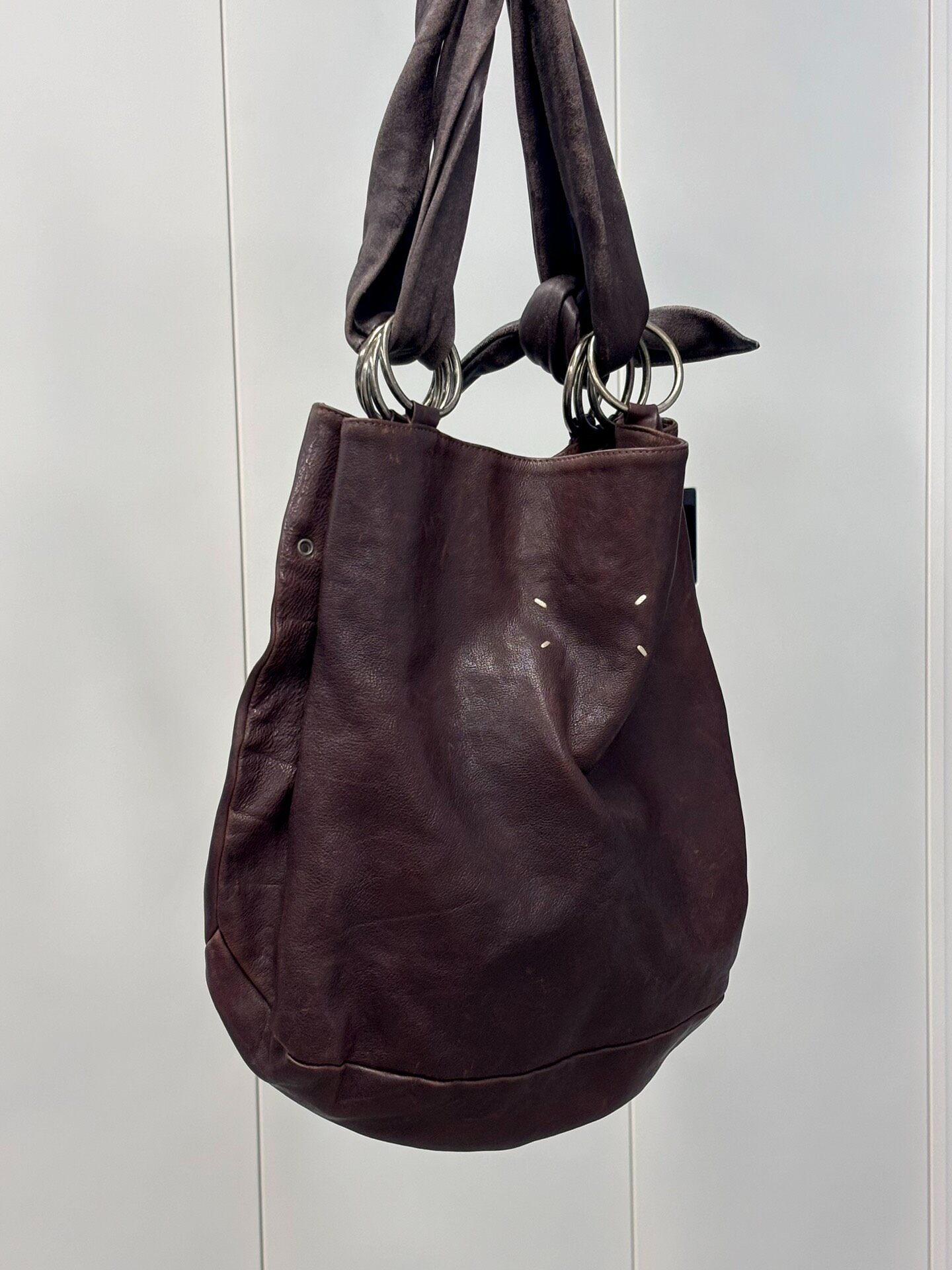 Maison Margiela 00's Silver Ring Shoulder Bag