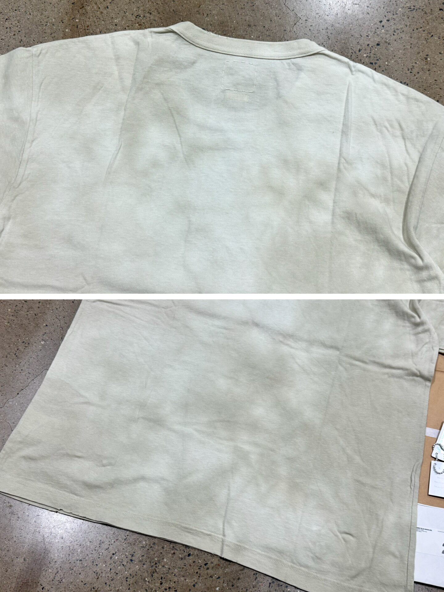 Visvim Jumbo Uneven Dye Short-Sleeve Tee — label