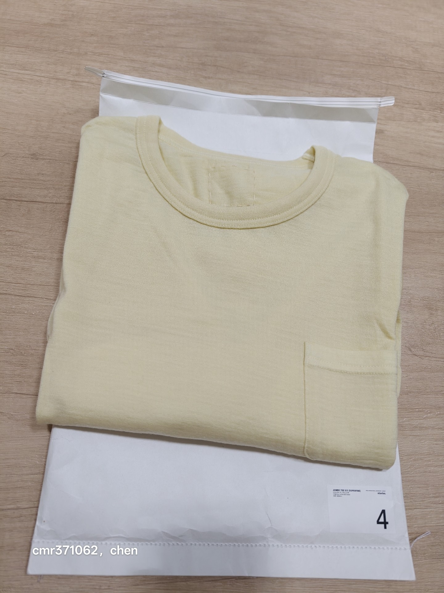 Visvim 25SS Jumbo Short-Sleeve Tee — back