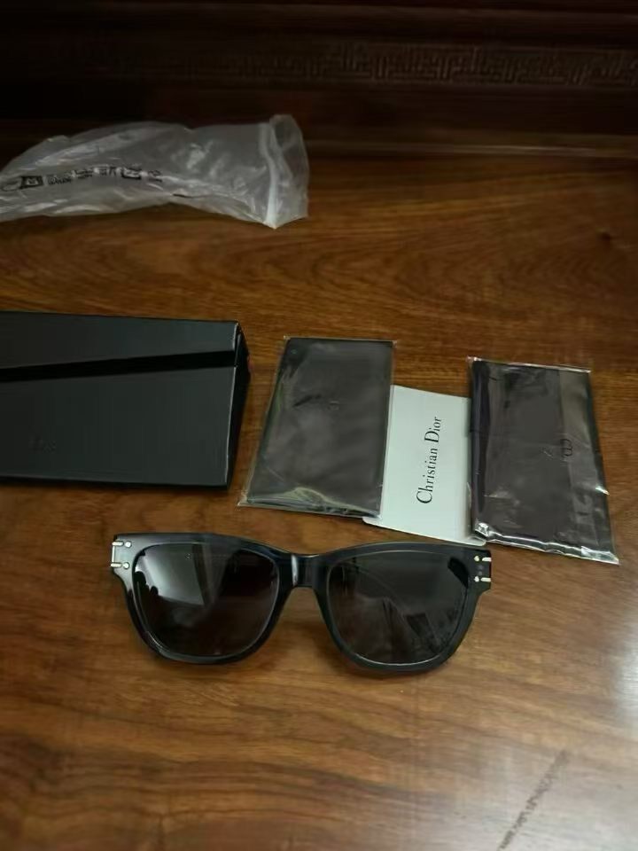 Dior Logo Print Black Sunglasses