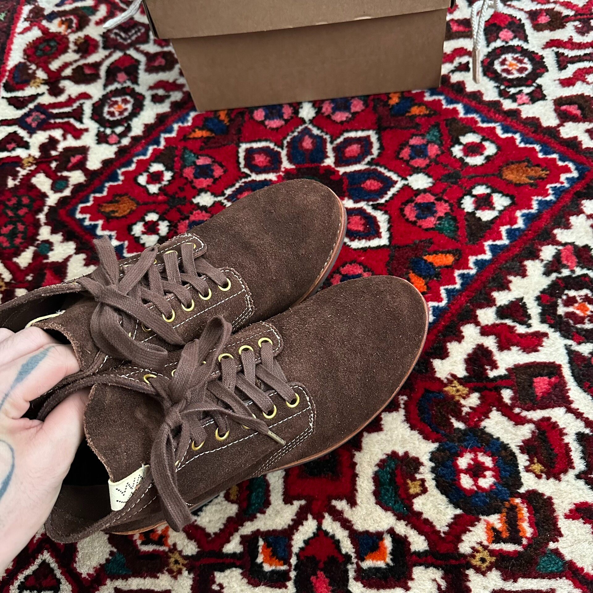 Visvim 18aw Brigadier Suede Boots — back
