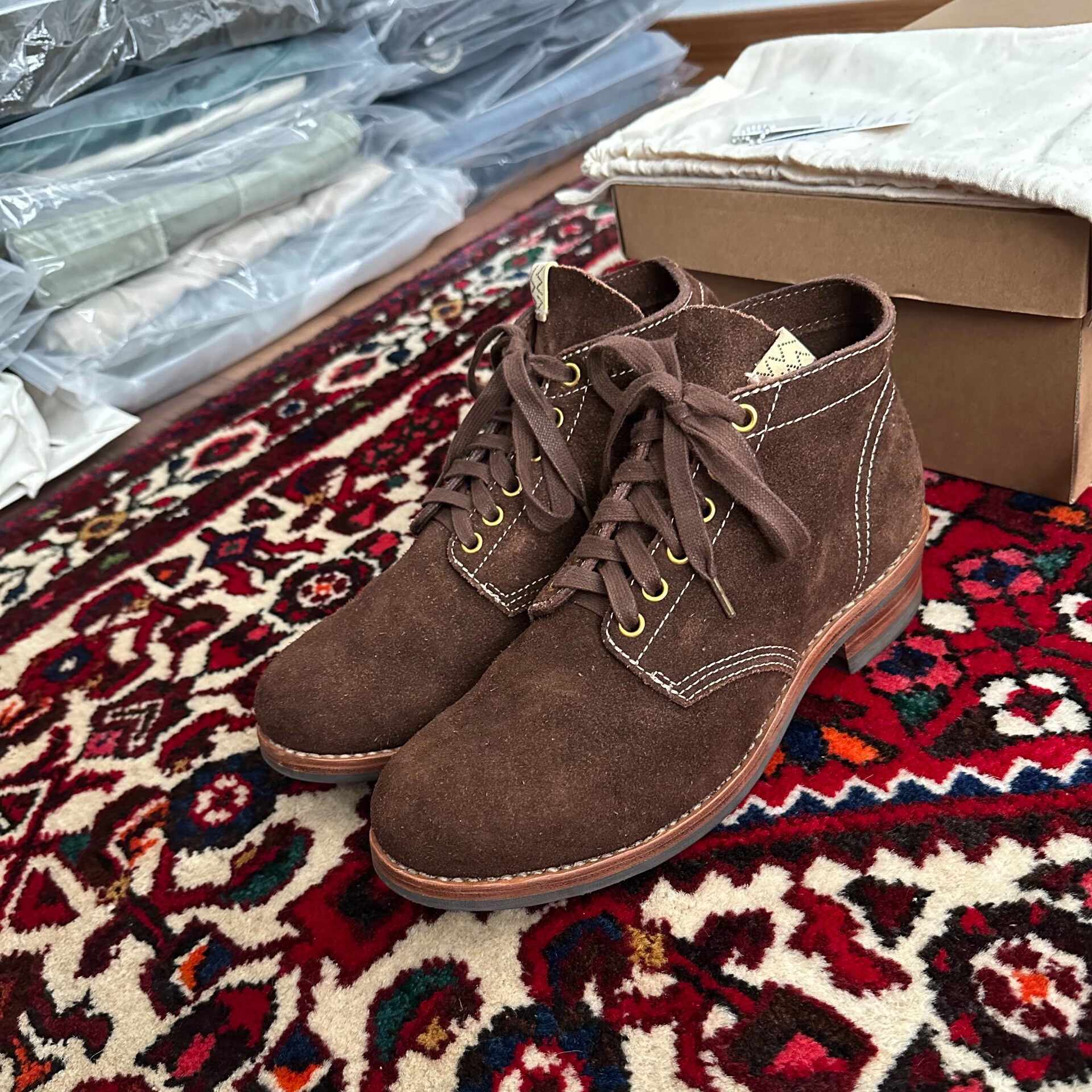 Visvim 18aw Brigadier Suede Boots — front