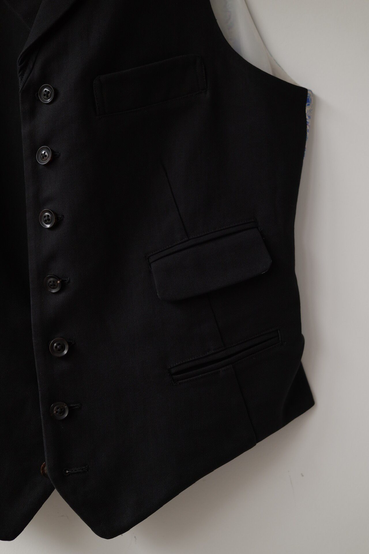 Yohji Yamamoto 11AW Tailored Vest — detail