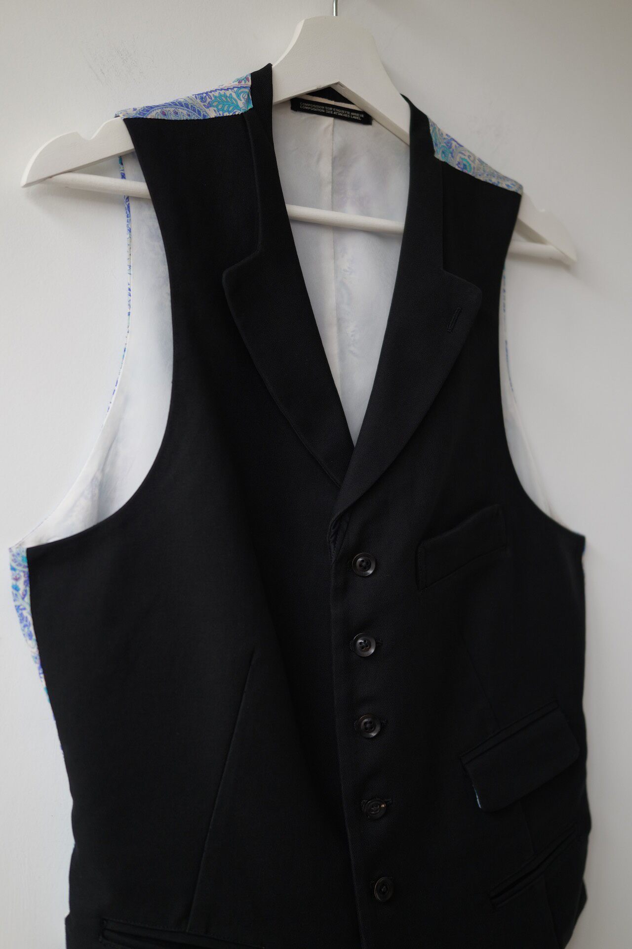 Yohji Yamamoto 11AW Tailored Vest — back