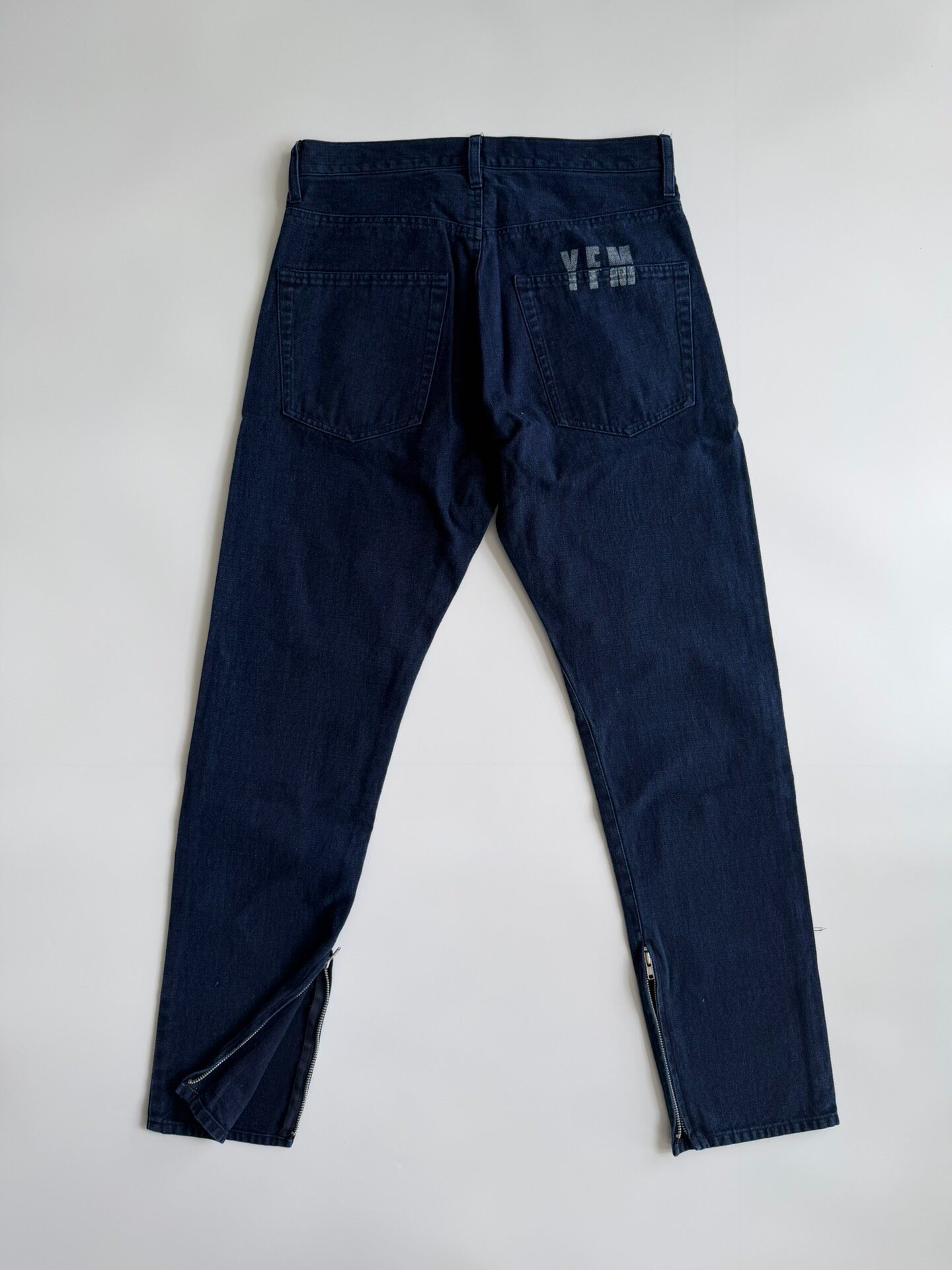 Y's for men Yohji Yamamoto Zip Denim Jeans — front