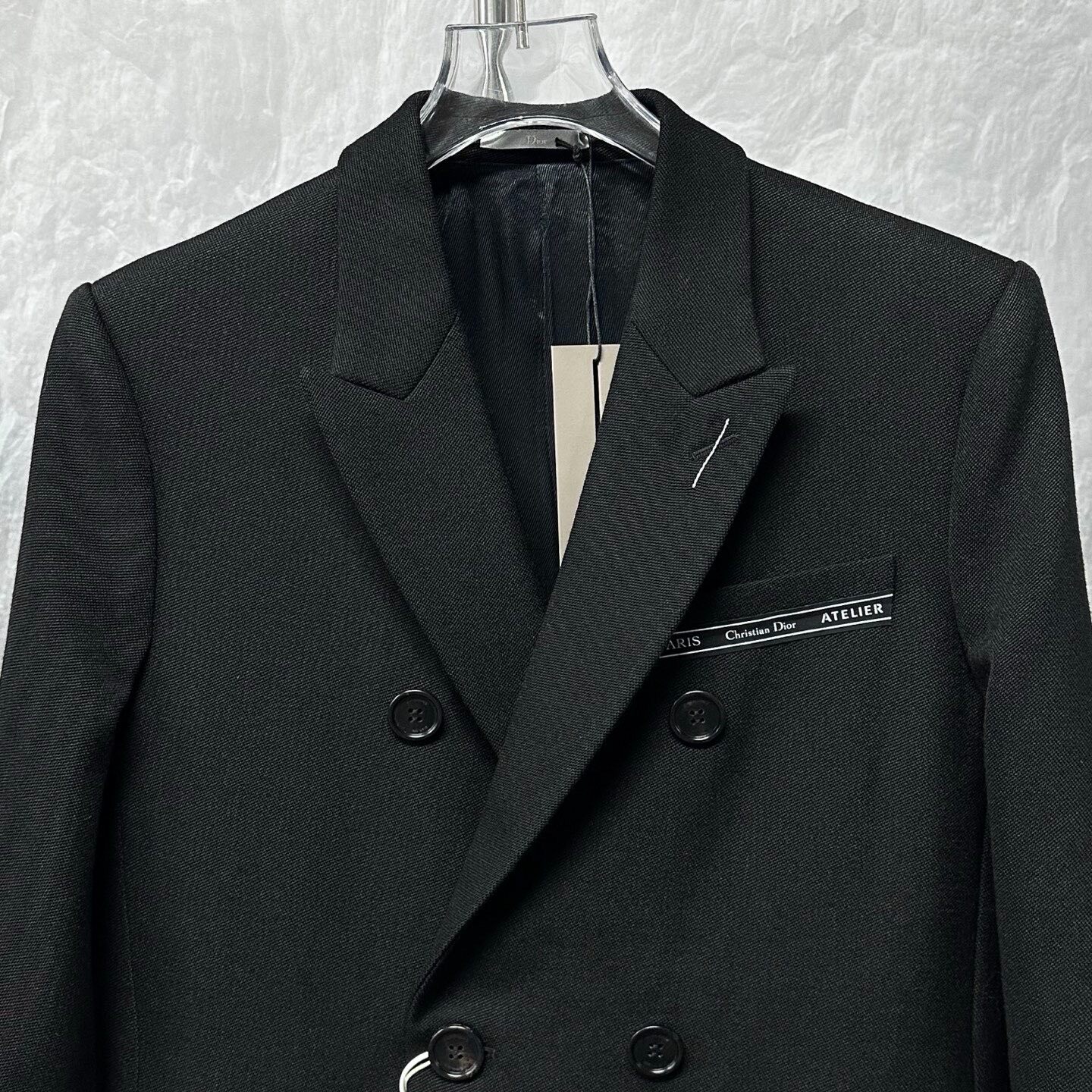 Dior Double-Breasted Mid-Length Overcoat — front