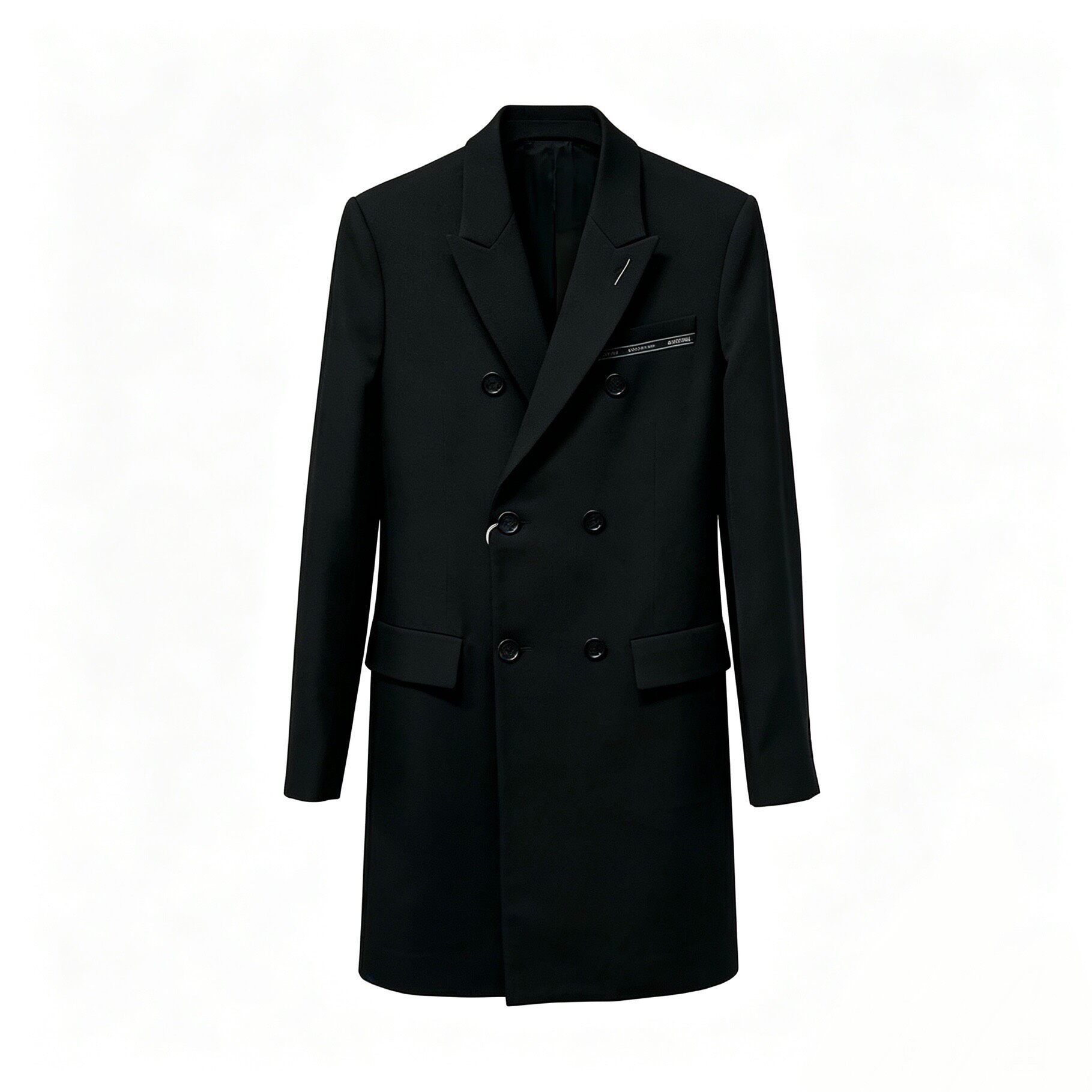 Dior Double-Breasted Mid-Length Overcoat — back