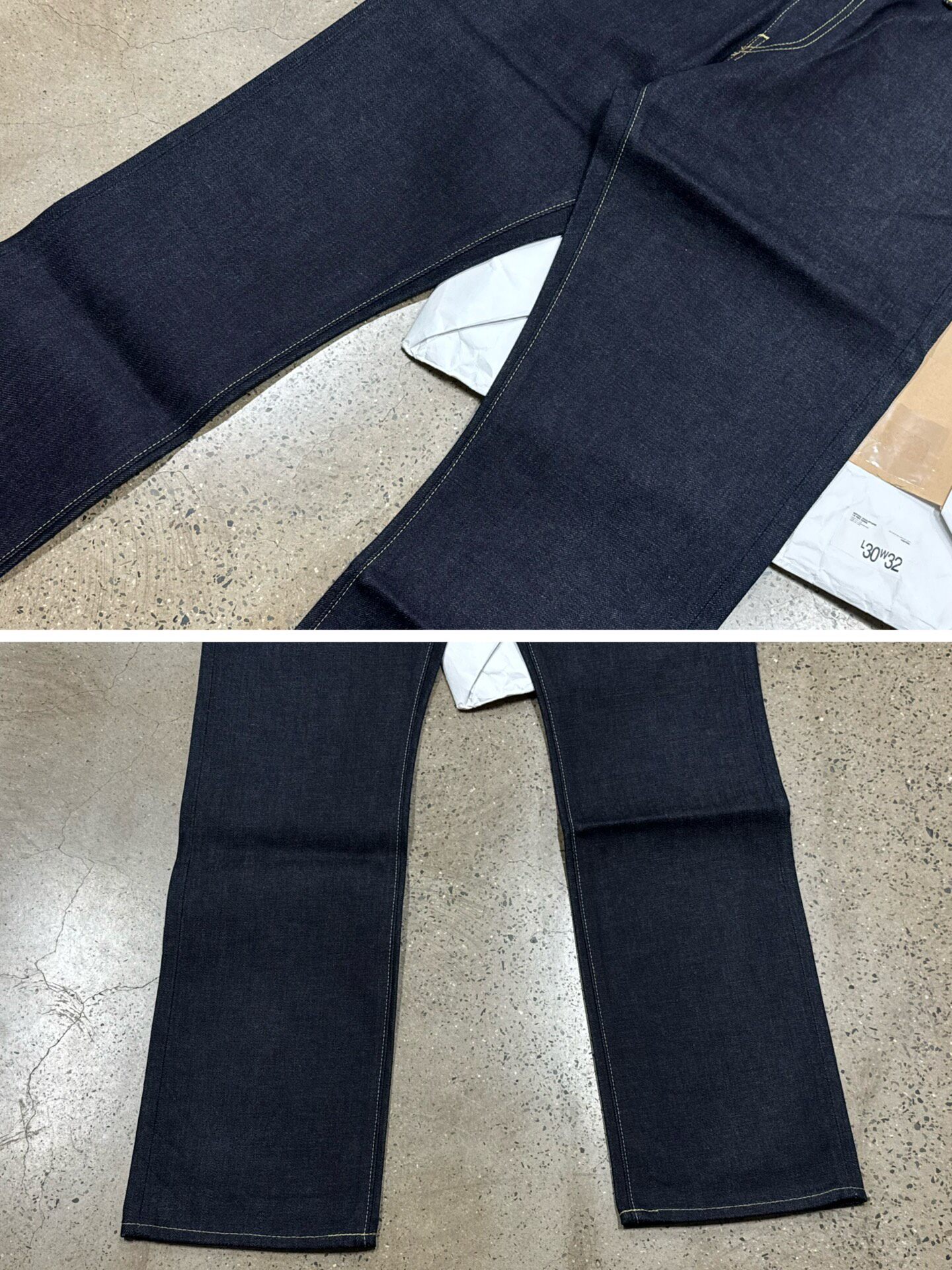 Visvim 20AW Social Sculpture 1 Red Edge Jeans — label