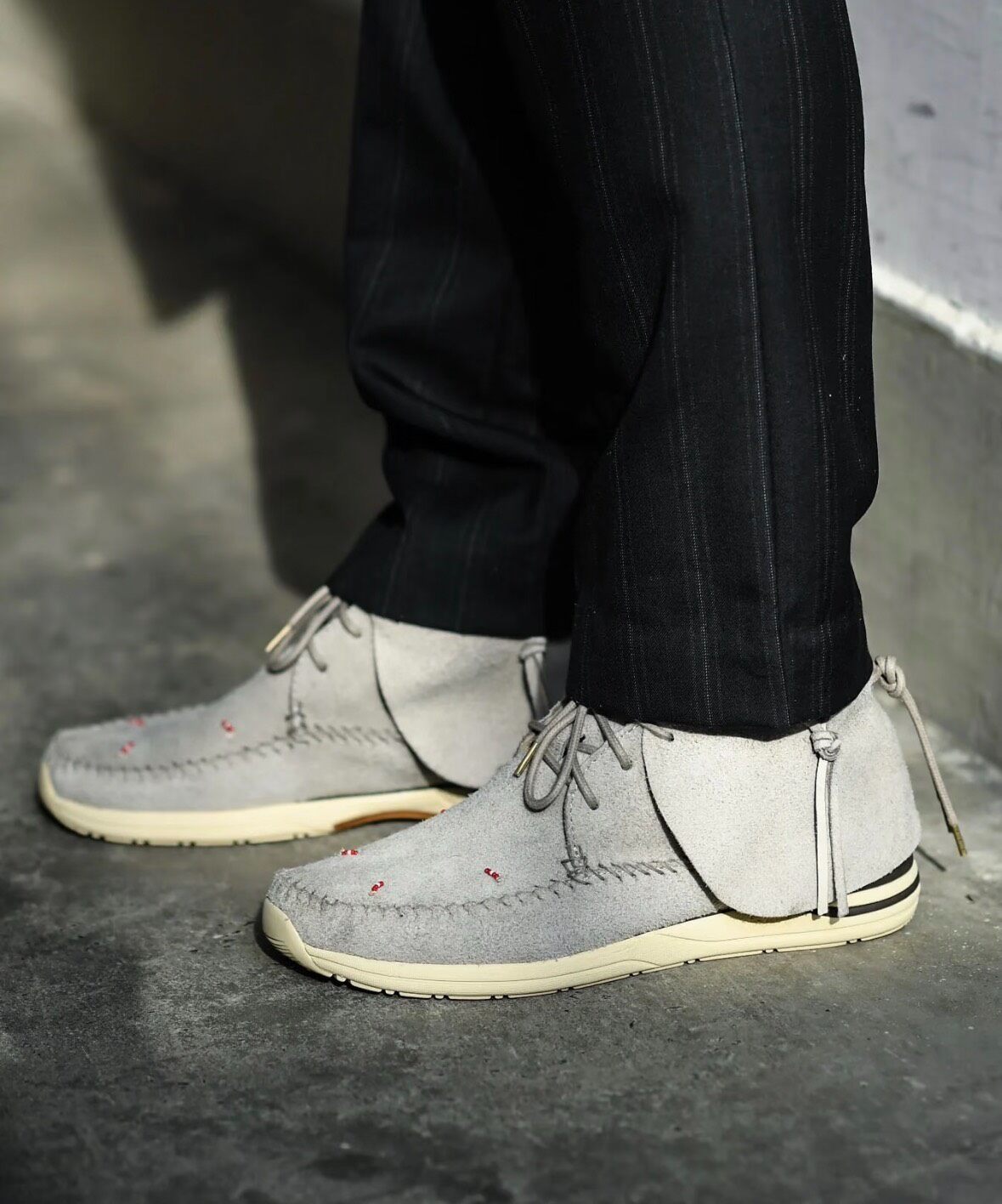 Visvim 23SS FBT Lhamo Suede Sneakers — detail