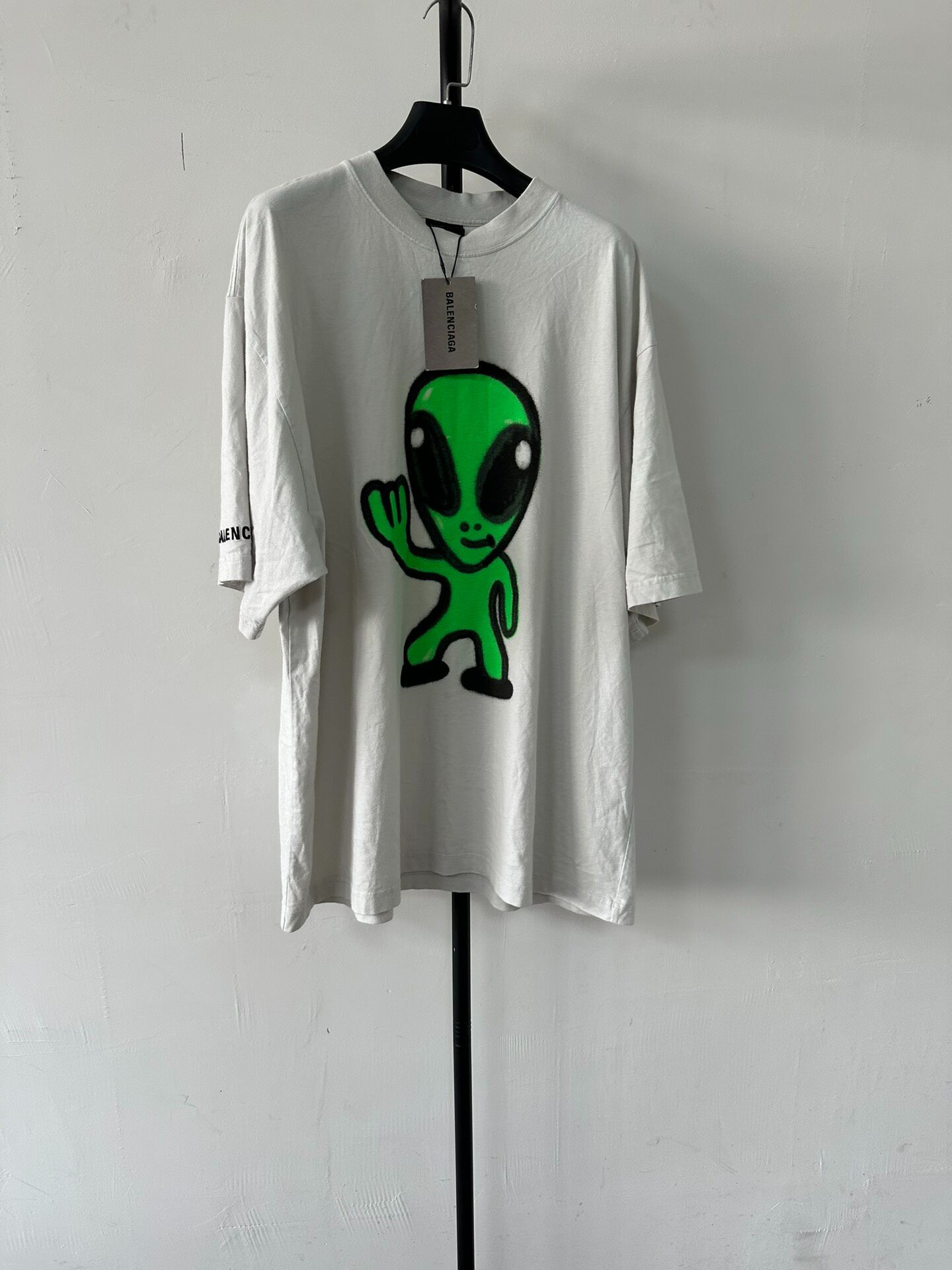 Balenciaga Men's Alien Print T-Shirt