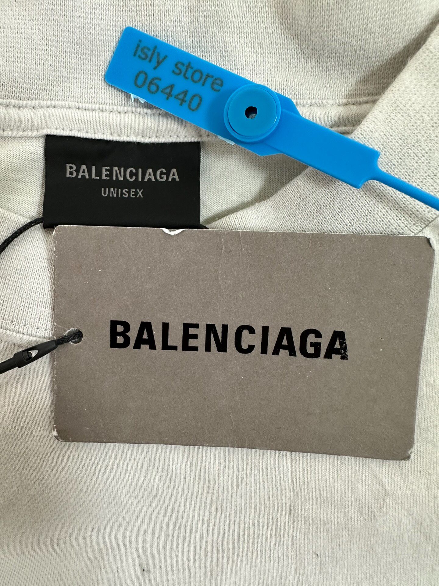 Balenciaga Men's Alien Print T-Shirt — label
