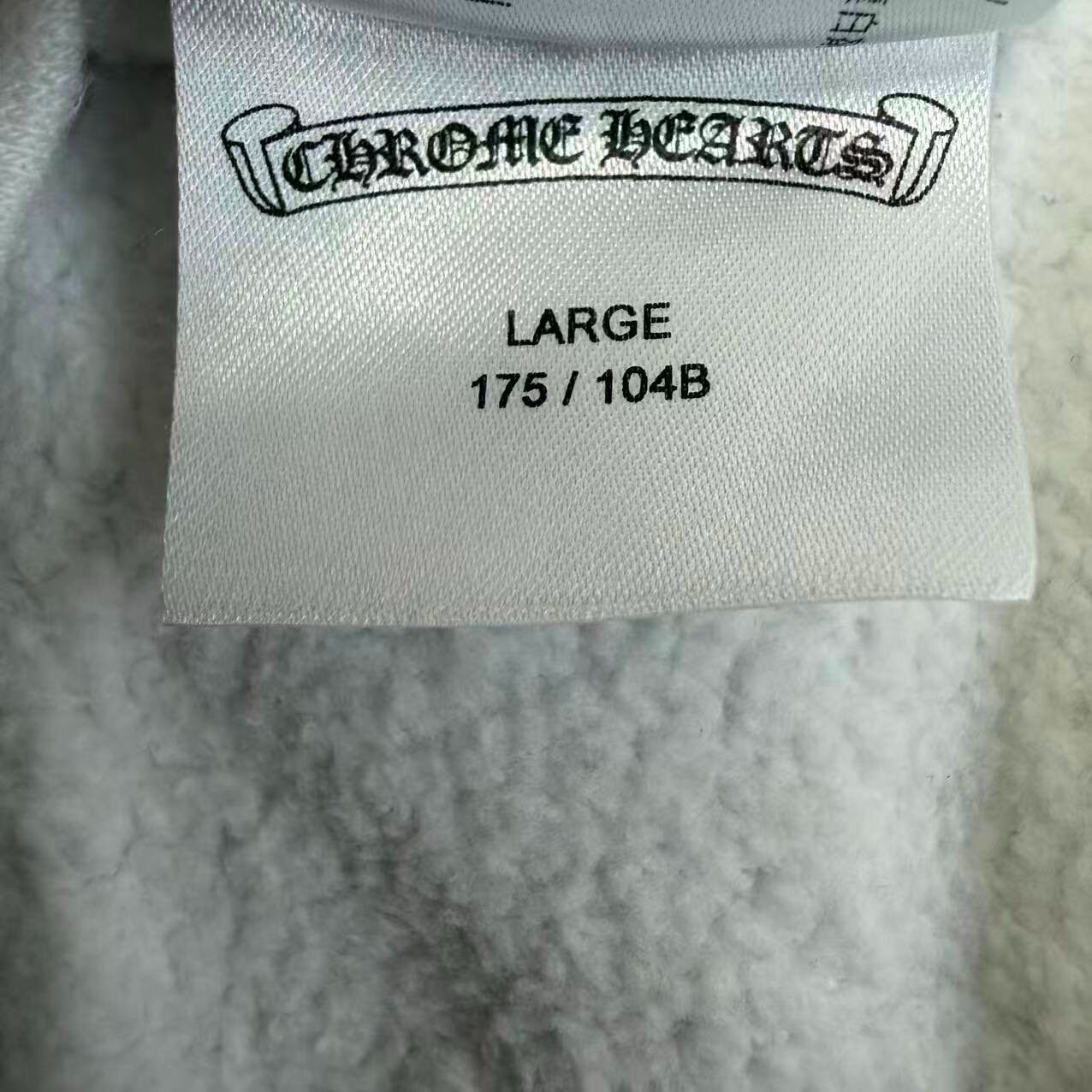 Chrome Hearts Gothic Text Hoodie — label