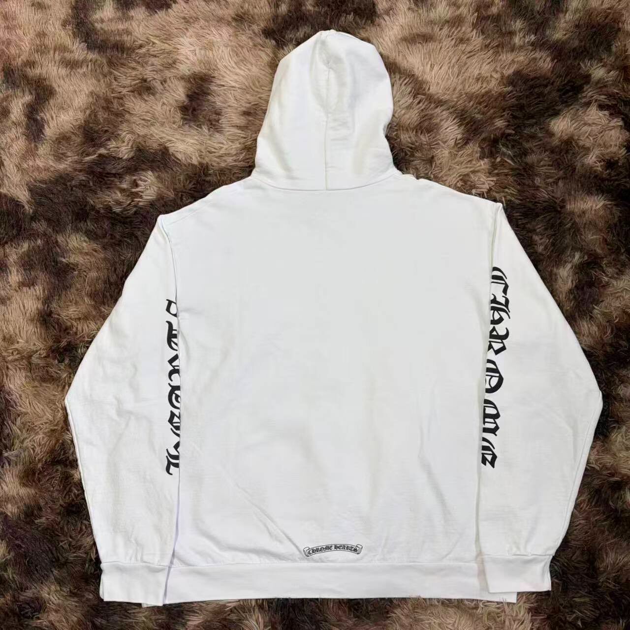 Chrome Hearts Gothic Text Hoodie — front