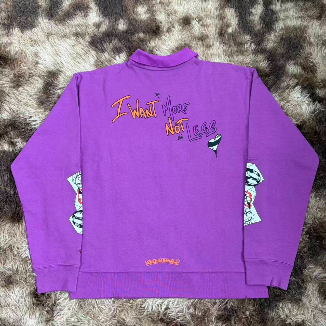 Chrome Hearts x Matty Boy Purple Polo Sweatshirt — front
