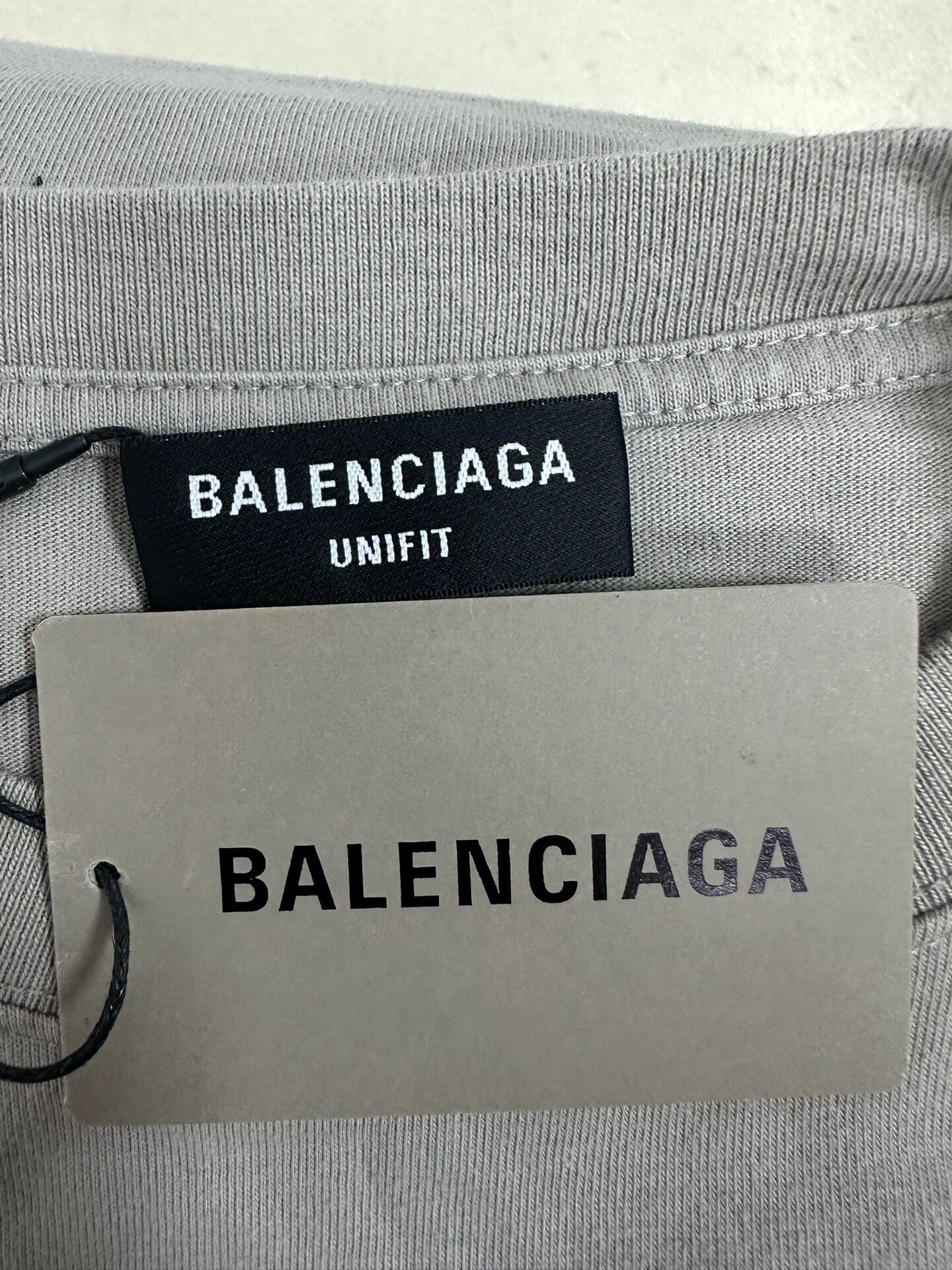 Balenciaga Beige Logo Short-sleeve T-shirt — label