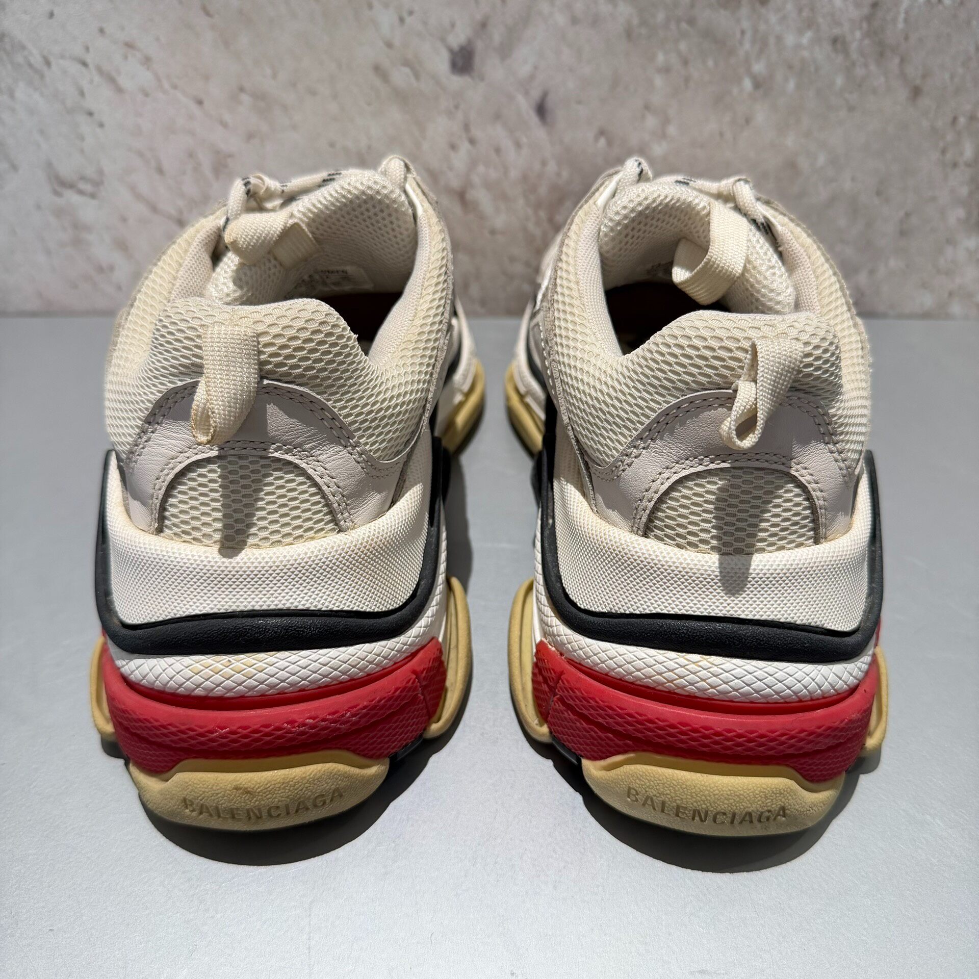 Balenciaga Triple S Size 39 Colorblock Sneakers — label