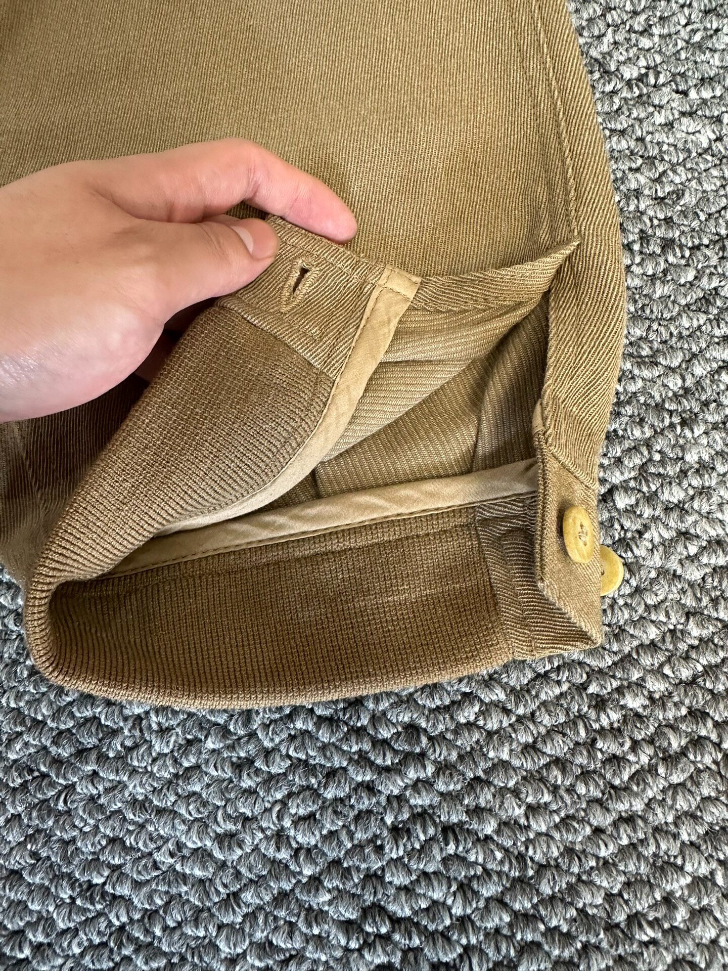 Visvim Wool-Linen Cropped Trousers — front