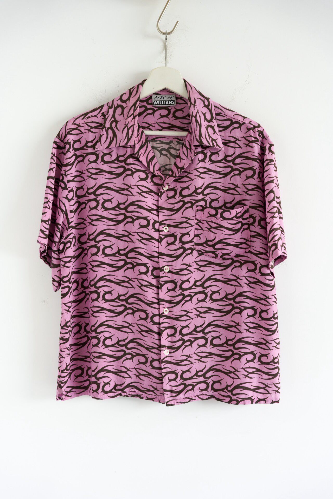 Ashley Williams Pink Thorn Print Shirt