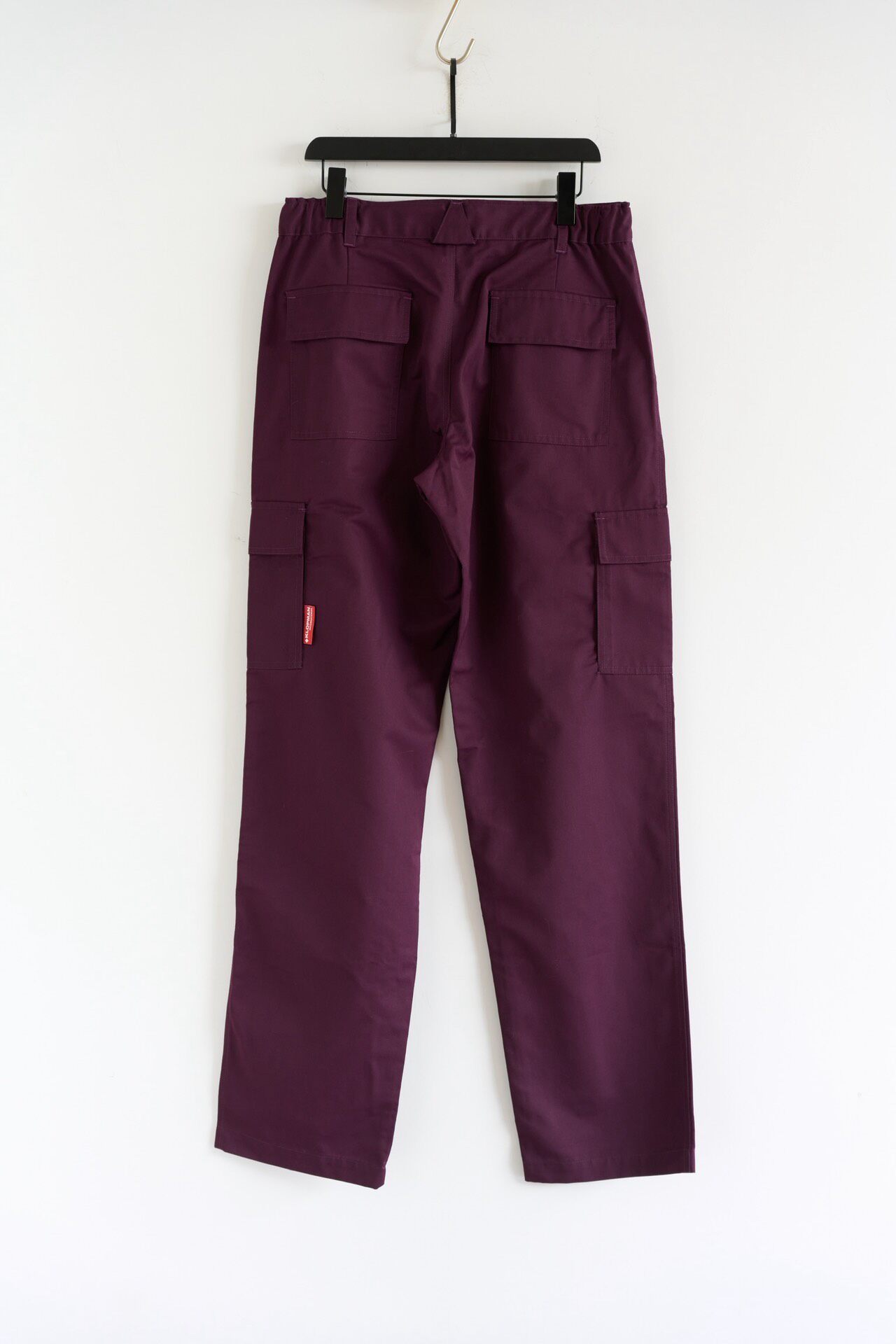 GR10K Maroon Straight-Leg Cargo Pants — front
