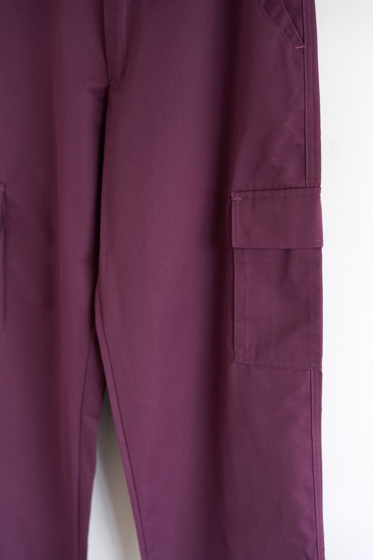 GR10K Maroon Straight-Leg Cargo Pants — back