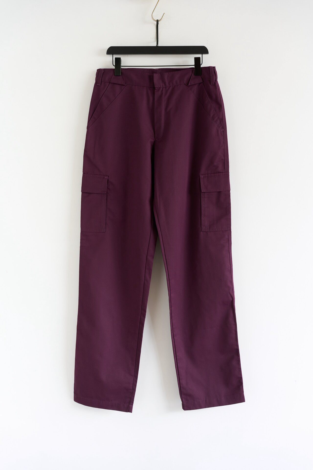 GR10K Maroon Straight-Leg Cargo Pants