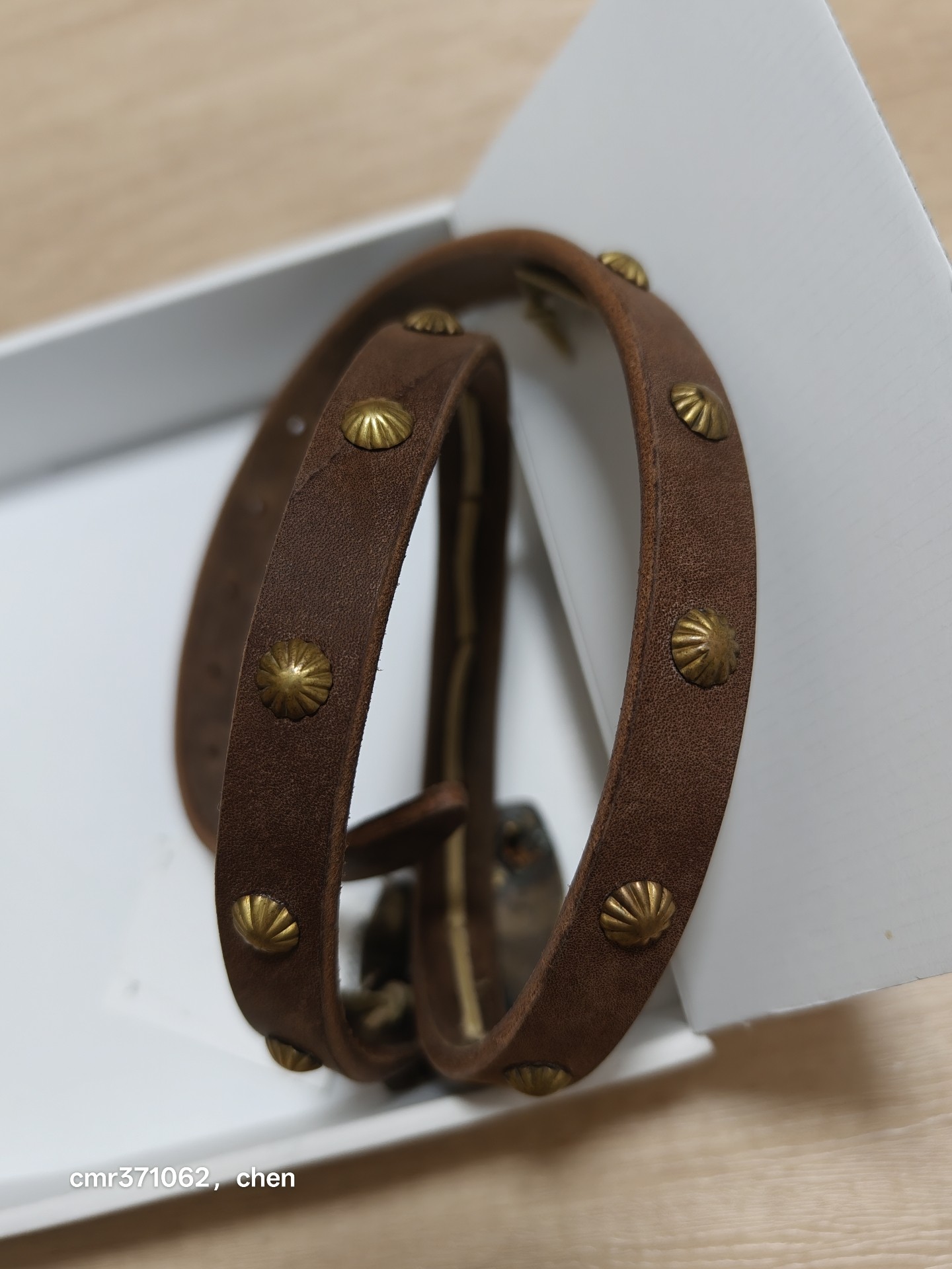 Visvim 14AW Concho Belt Size S — label