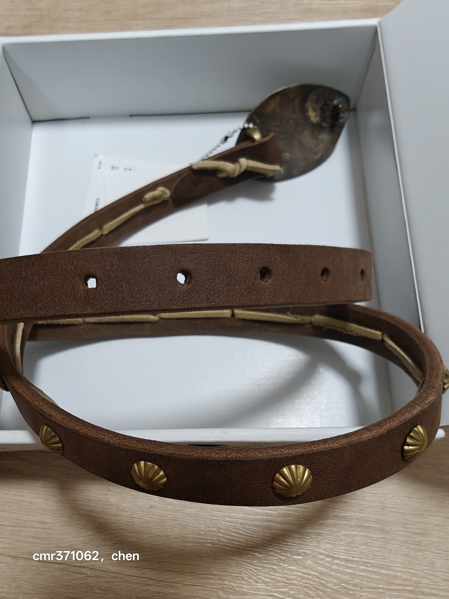 Visvim 14AW Concho Belt Size S — back