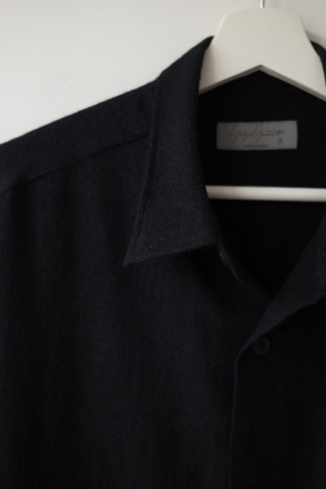 Yohji Yamamoto Pour Homme 23AW Wool Shirt — label