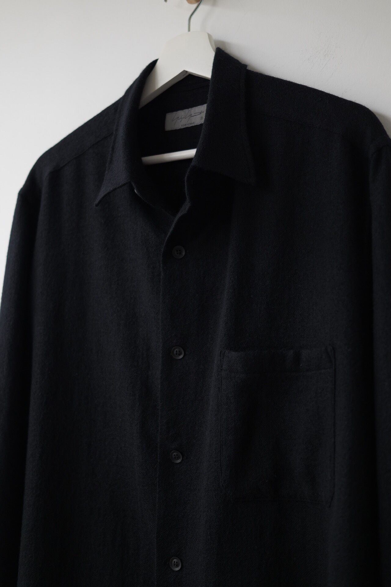 Yohji Yamamoto Pour Homme 23AW Wool Shirt — detail