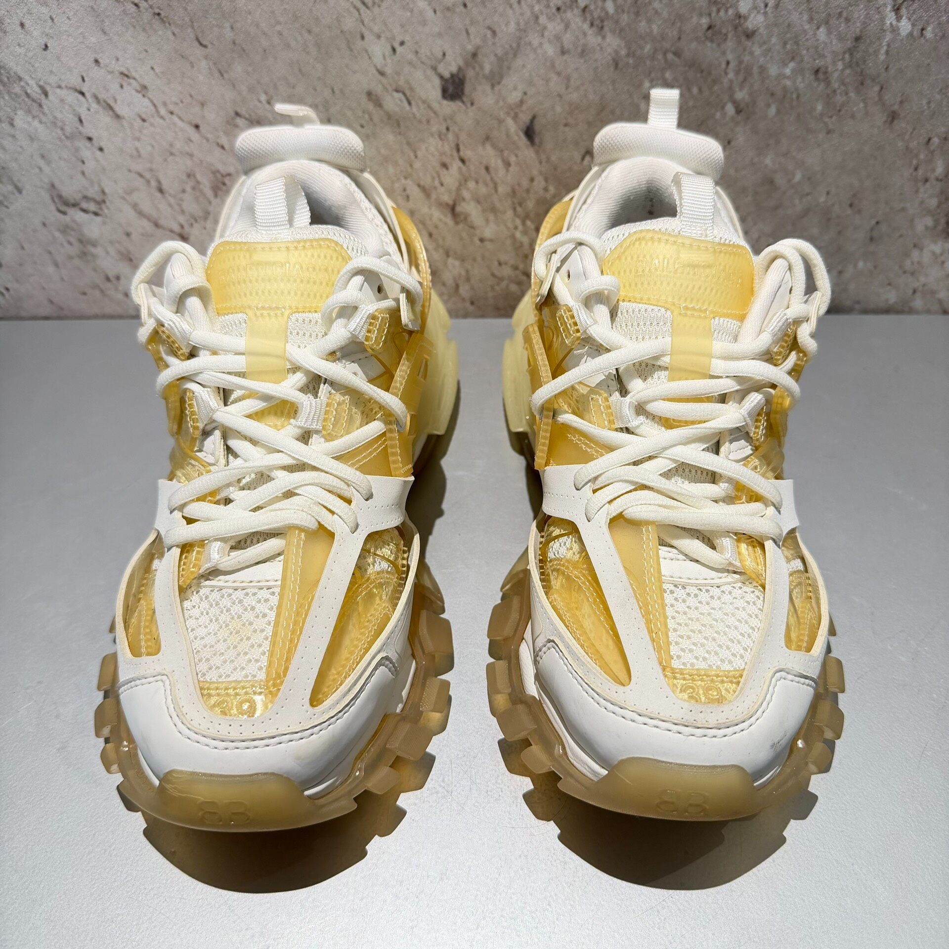 Balenciaga Track White Yellow Sneakers — front