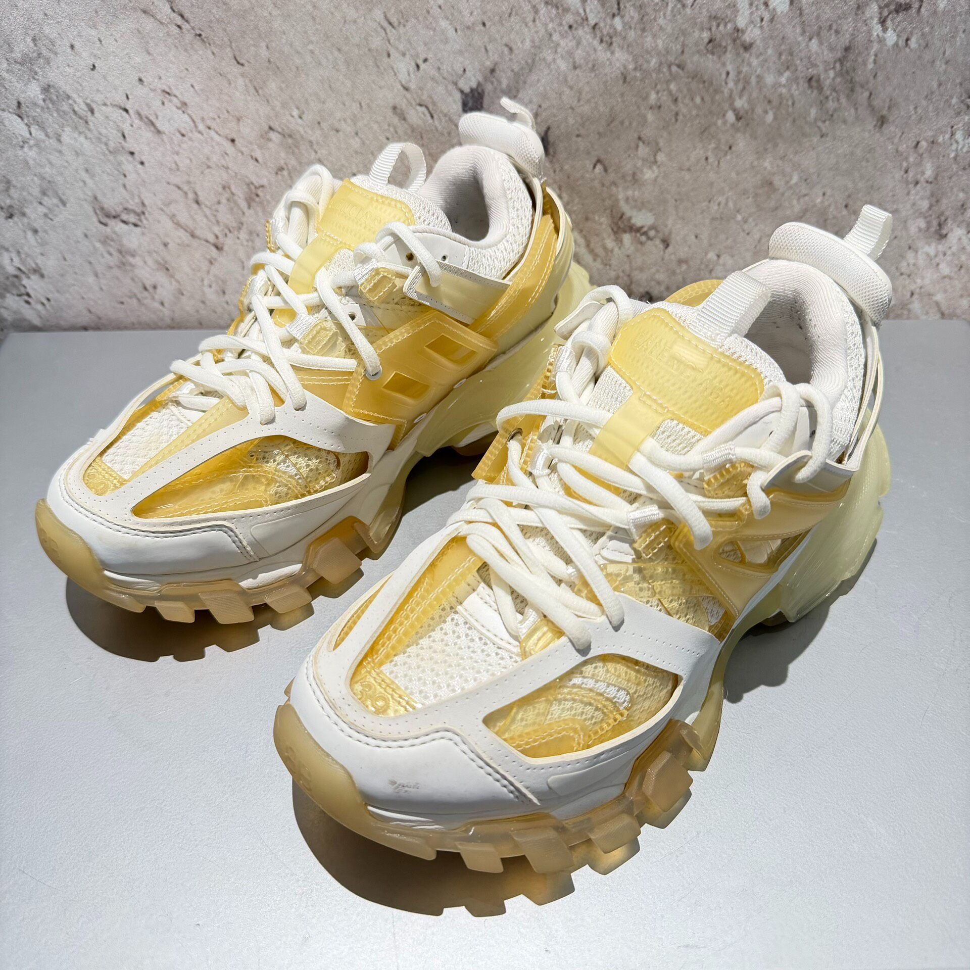 Balenciaga Track White Yellow Sneakers