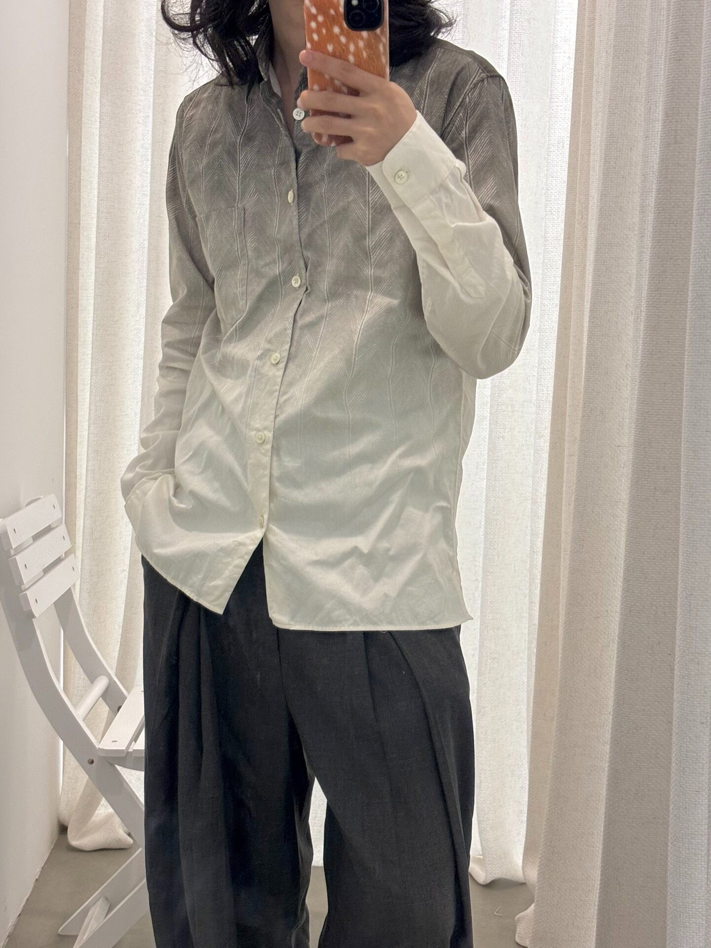 Ann Demeulemeester AW2012 Gradient Shirt — front