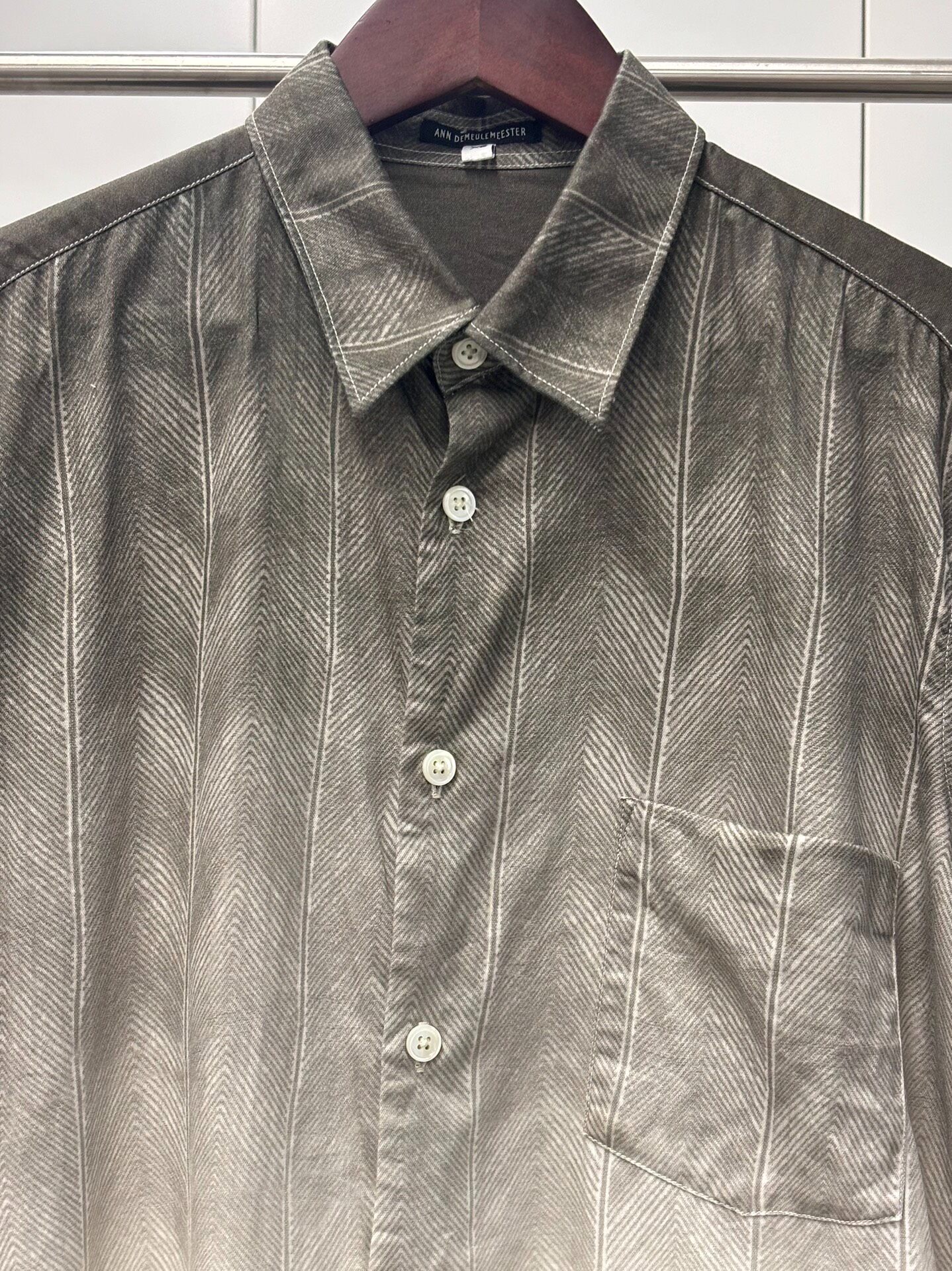 Ann Demeulemeester AW2012 Gradient Shirt — back