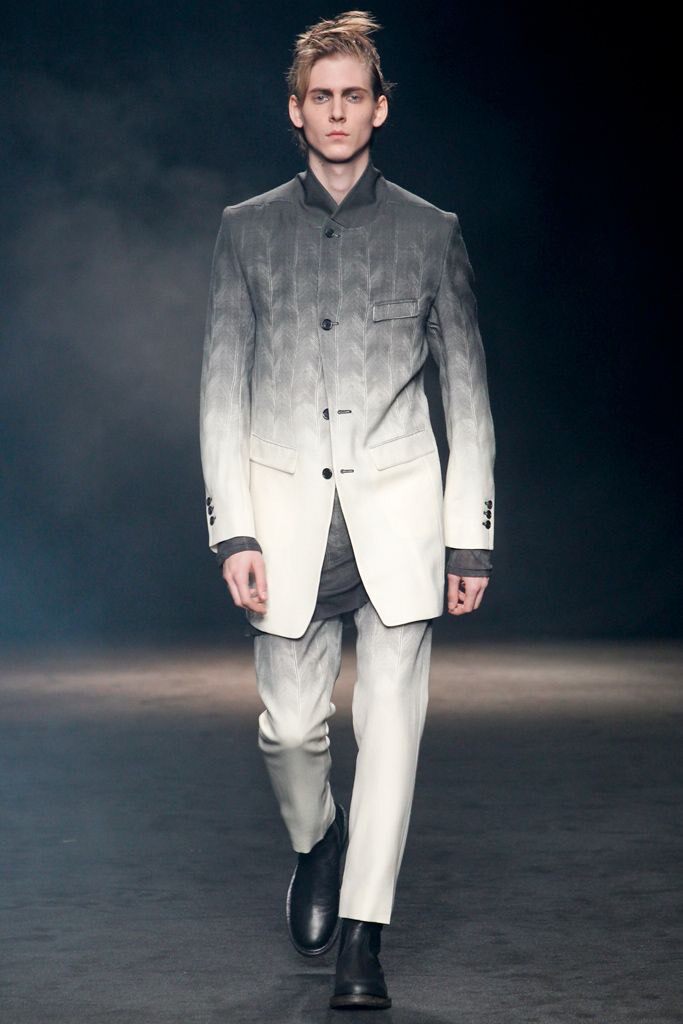 Ann Demeulemeester AW2012 Gradient Shirt — detail