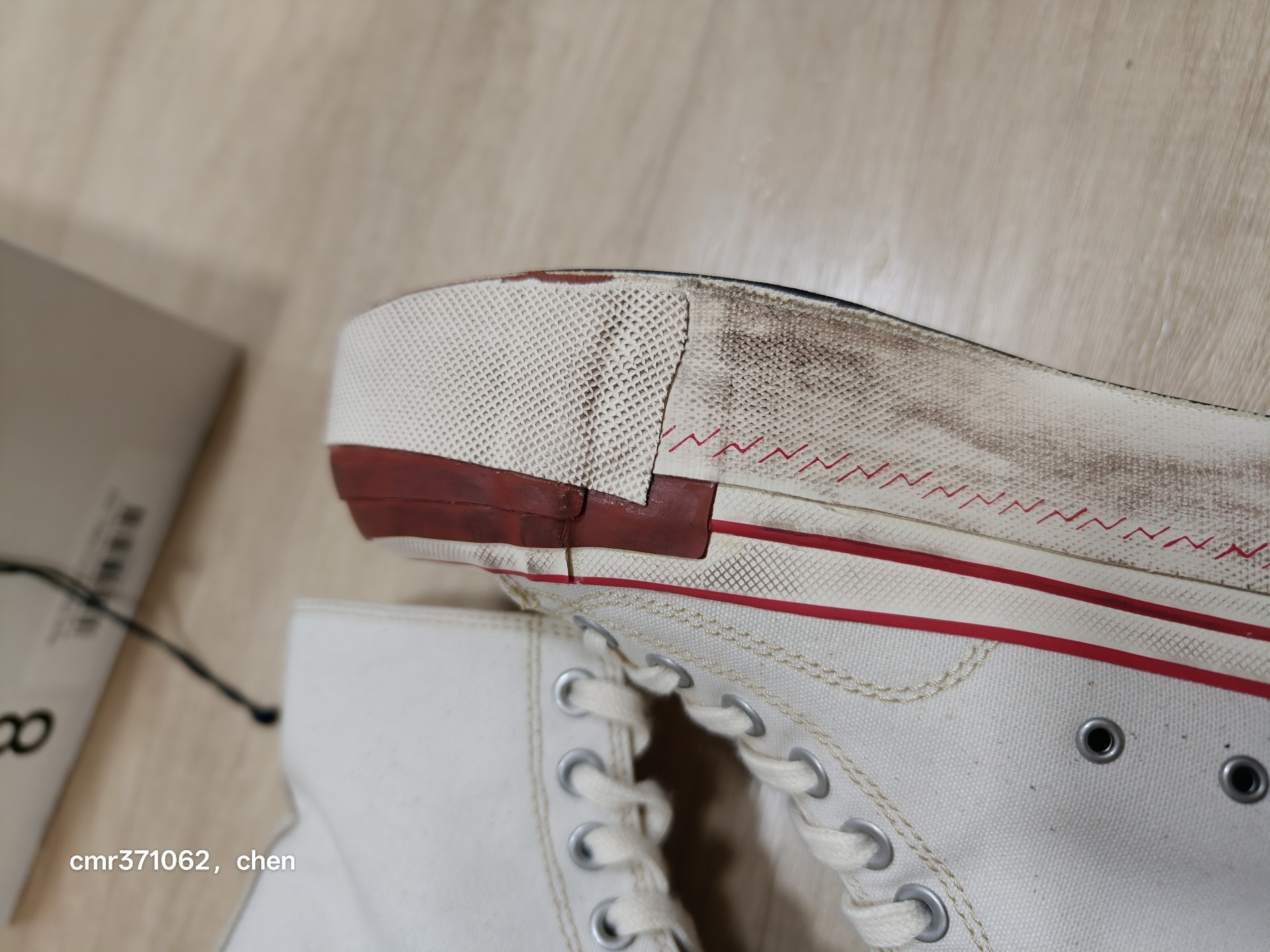 Visvim 21aw Skagway Hi Sneakers — label
