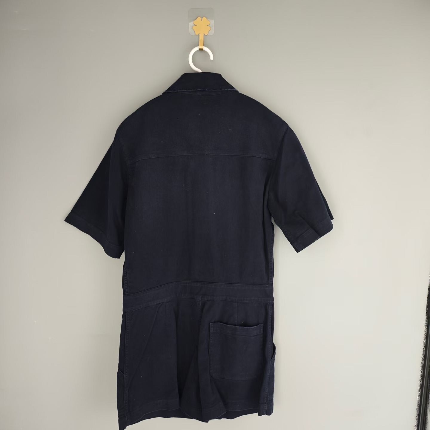 Dior Navy Utility Playsuit — front