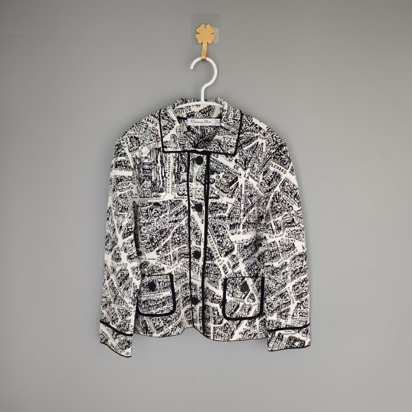 Dior Paris Map Print Women’s Jacket
