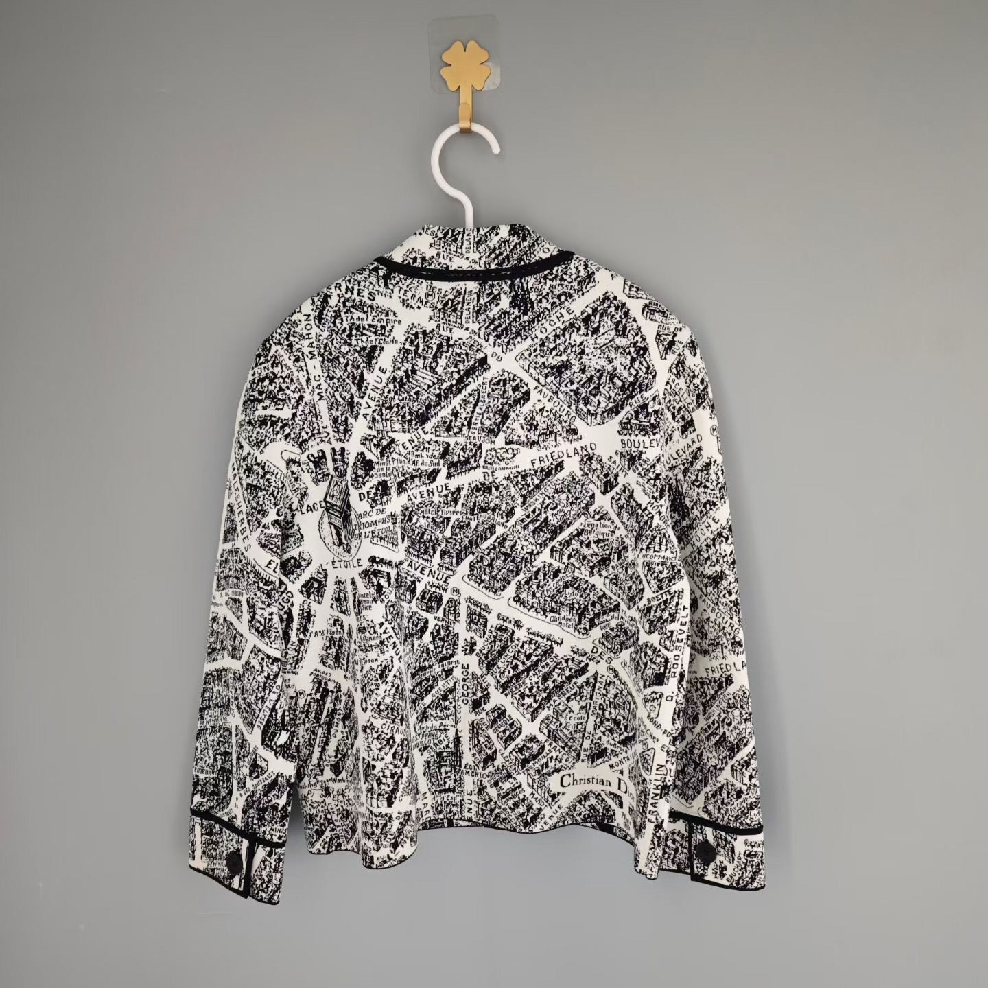 Dior Paris Map Print Women’s Jacket — front