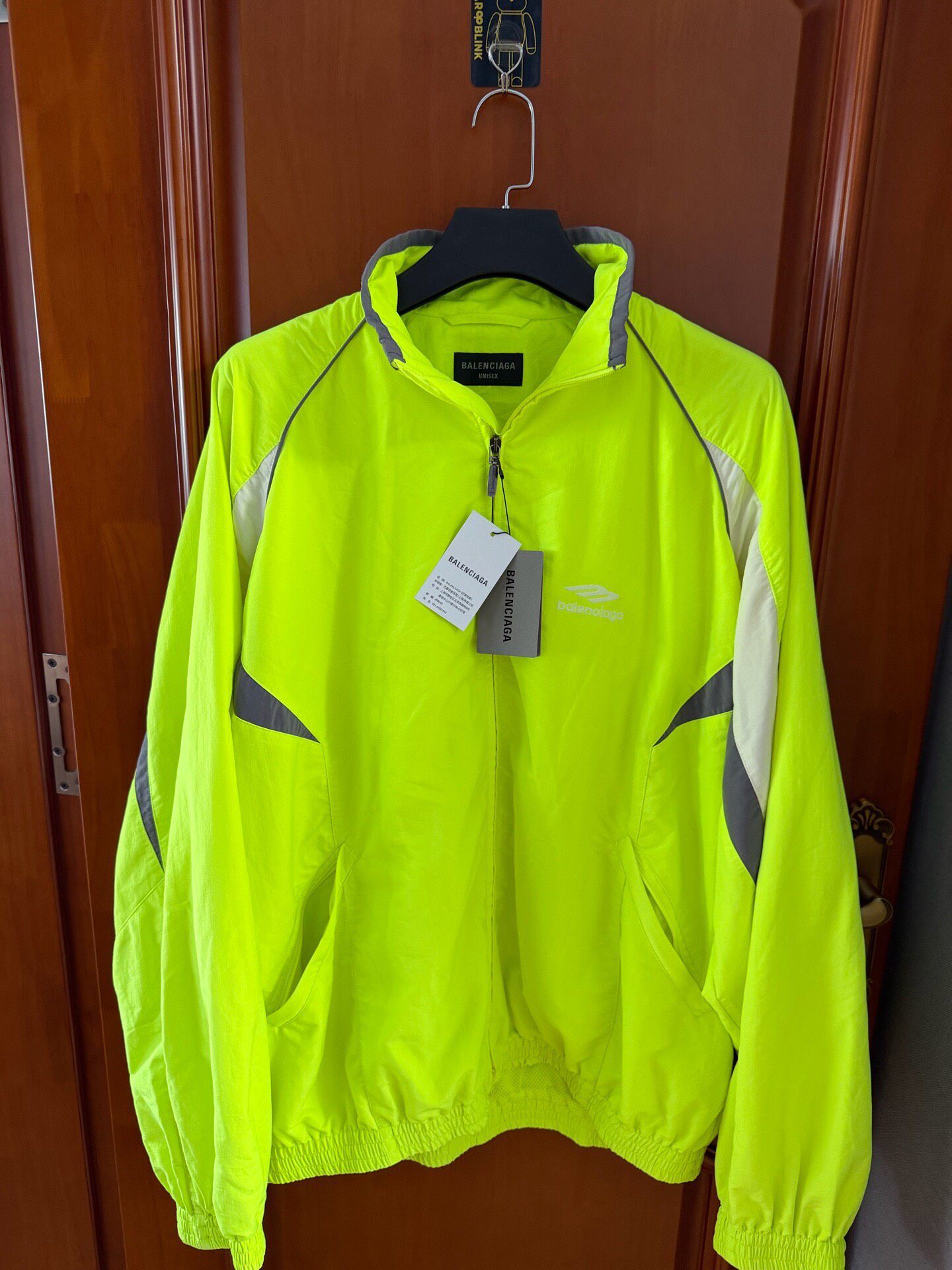 Balenciaga 3B Neon Yellow Sports Jacket