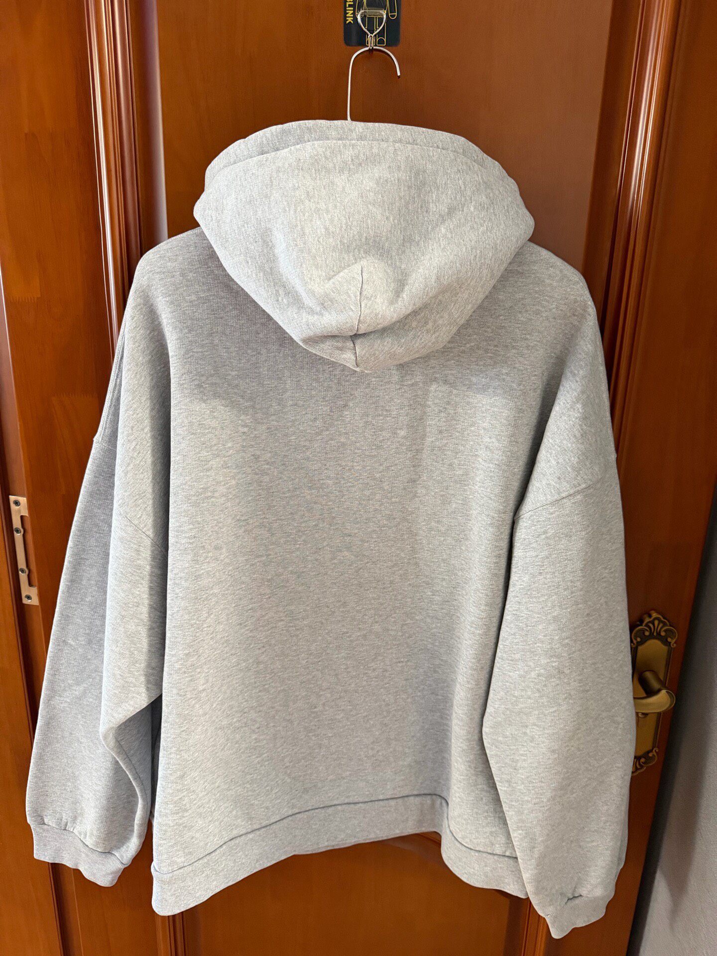 Balenciaga Gray Hoodie With Jelly Logo — front