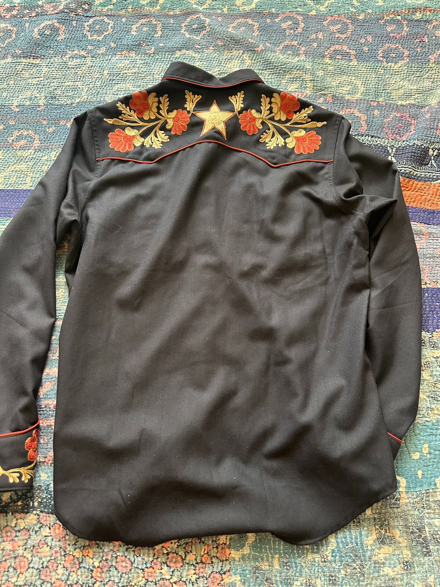 RRL Embroidered Western Shirt — front