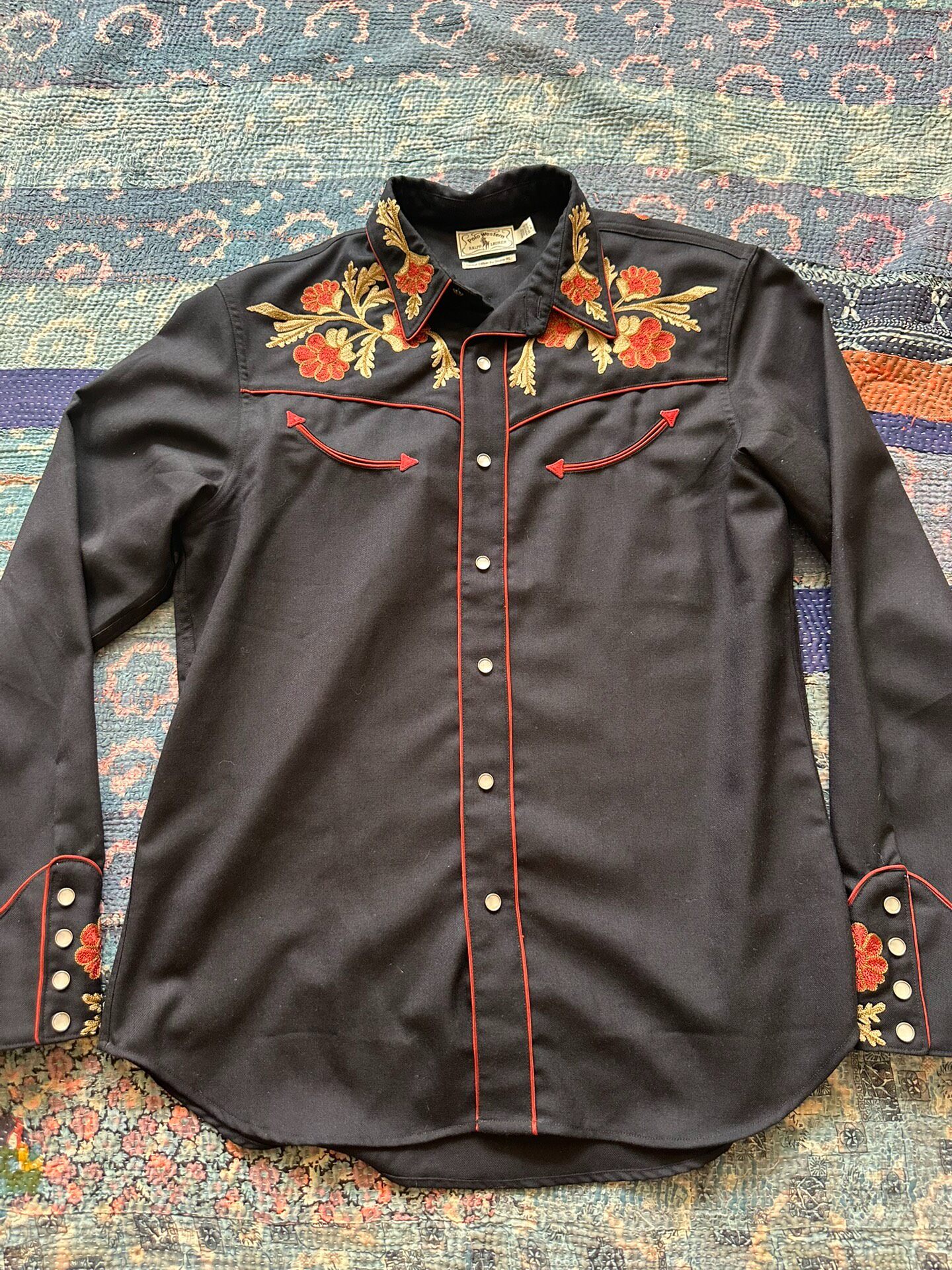 RRL Embroidered Western Shirt