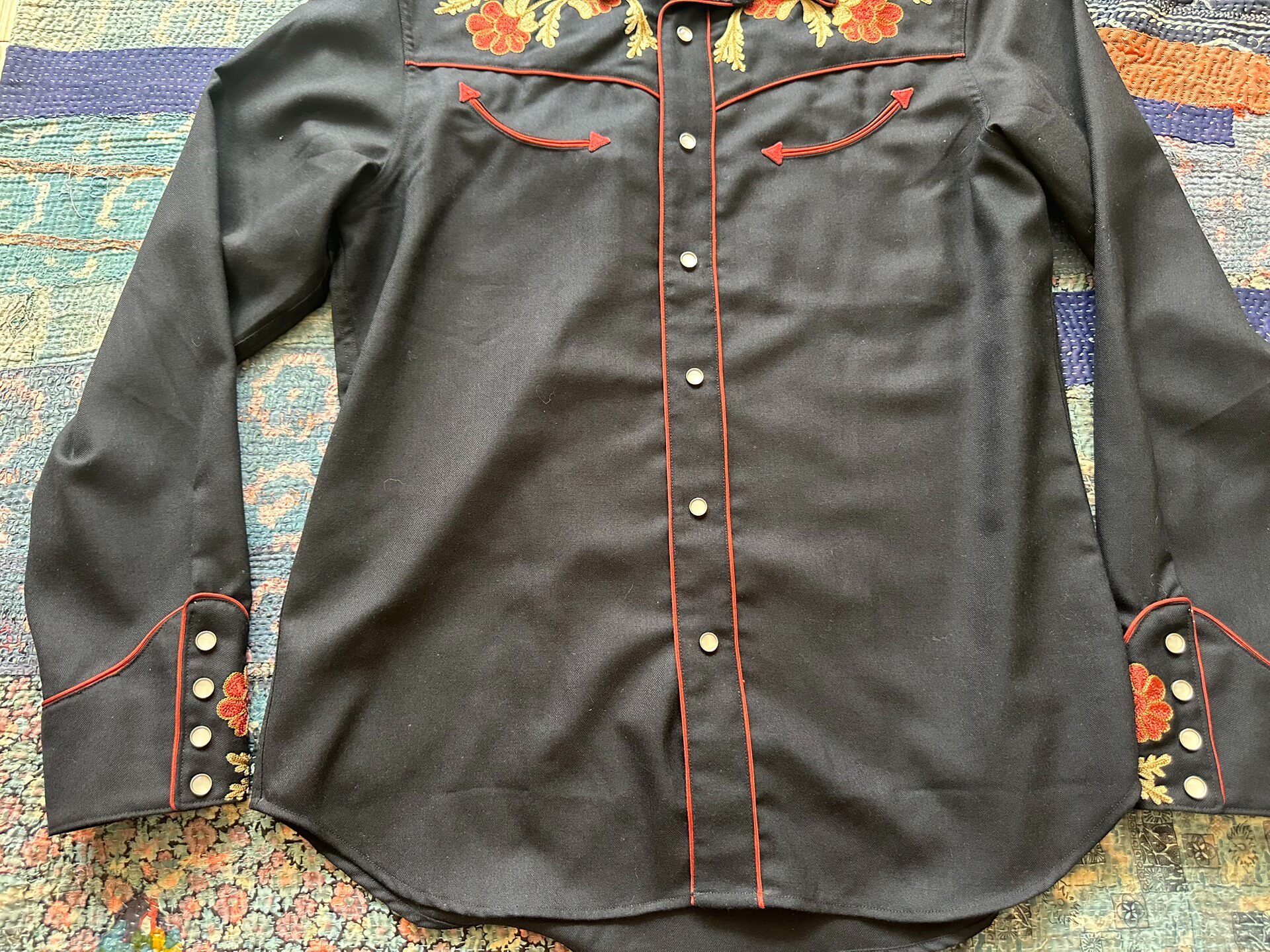 RRL Embroidered Western Shirt — back